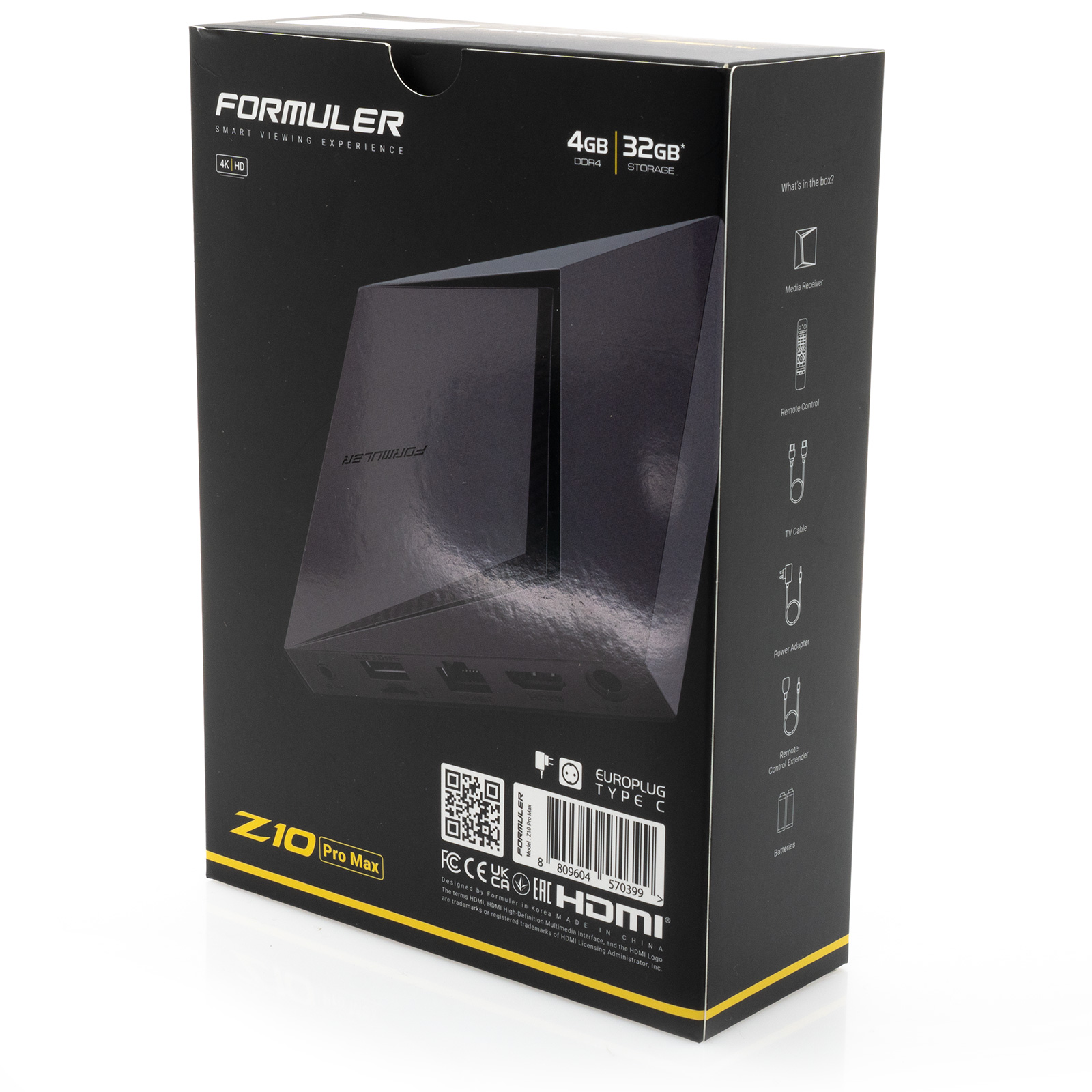 Formuler Z11 Pro Max 4K UHD Android IP-Receiver (HDR10, Bluetooth, WiFi ...