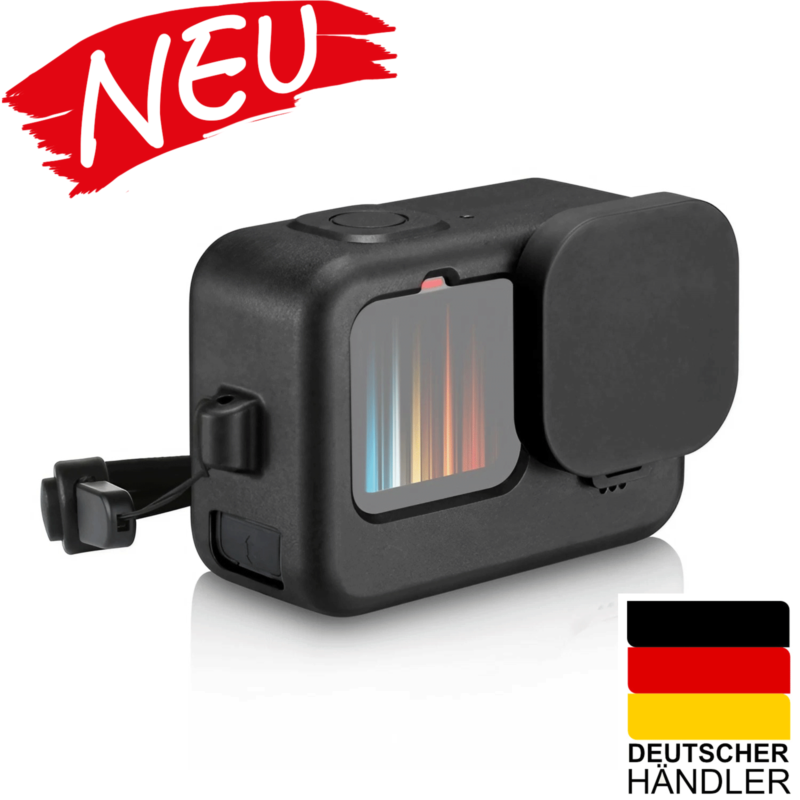 GoPro HERO12/11/10/9 Schutzhülle Schutzgehäuse Silikon Schwarz