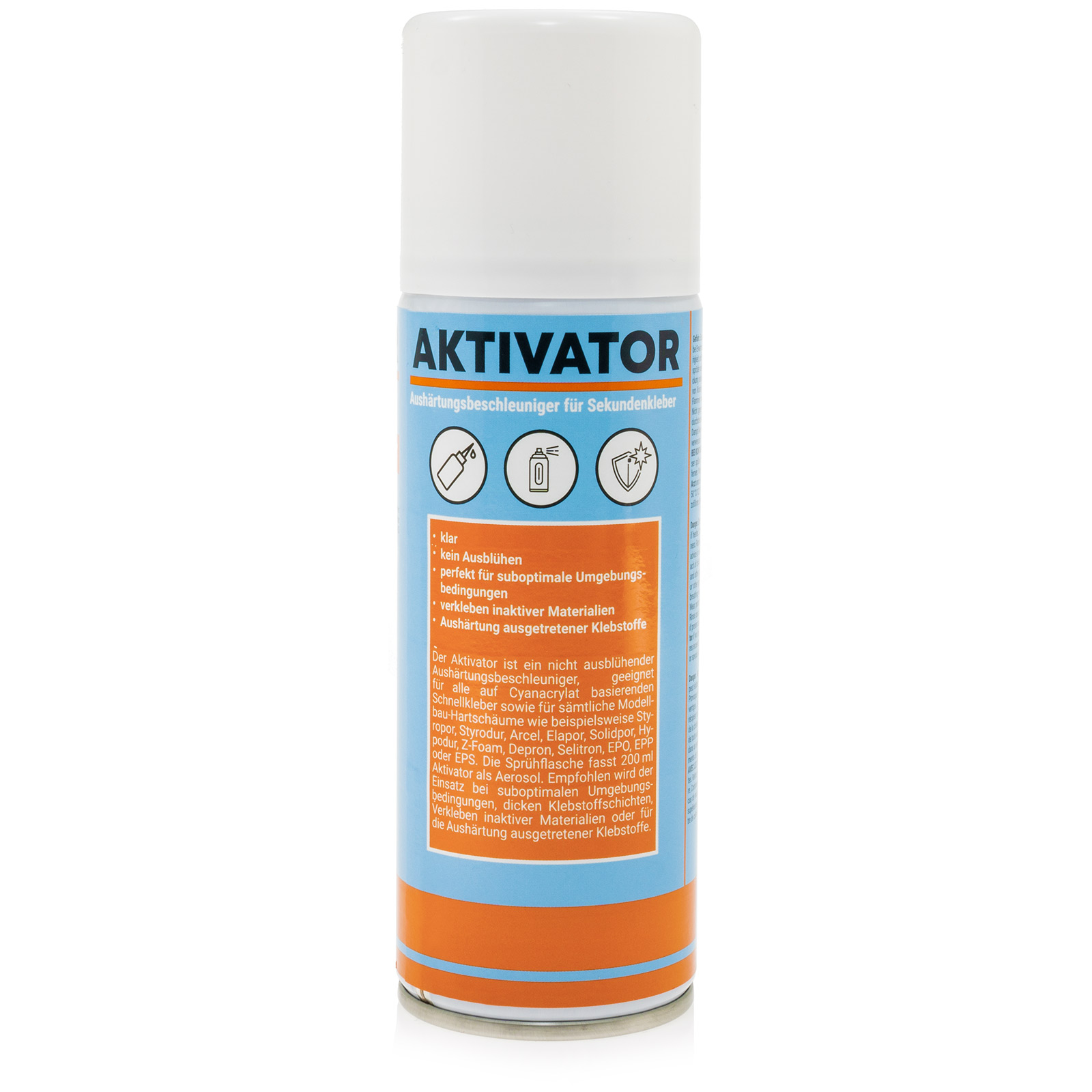 Aktivator Spray Sekundenkleber für Cyanacrylat 200ml Spraydose