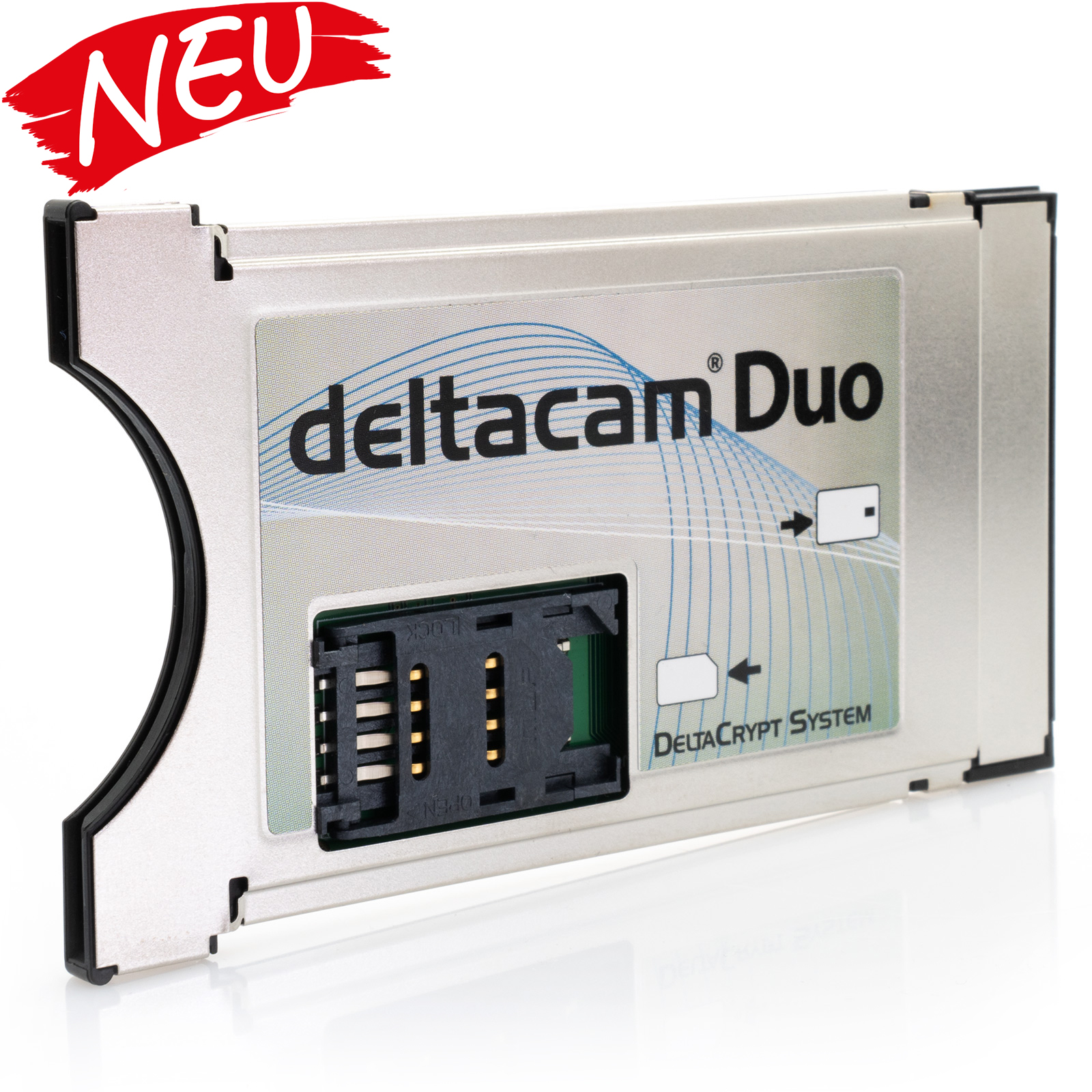 Deltacam DUO Twin CI Modul mit DeltaCrypt-Verschlüsselung