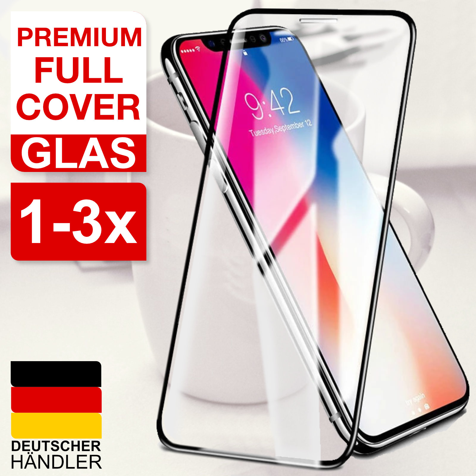 Apple iPhone 11 | 12 | 13 Mini / Pro / Max - 3D 0.26mm 9H Schutzglas echt Glas