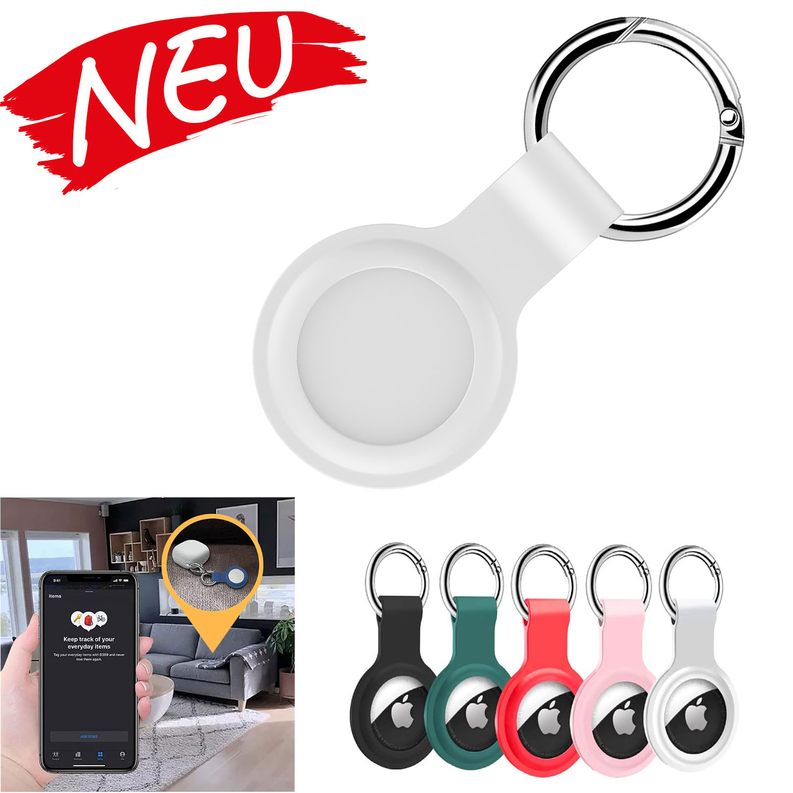 Schutzhülle für Apple Air Tag (weiß)