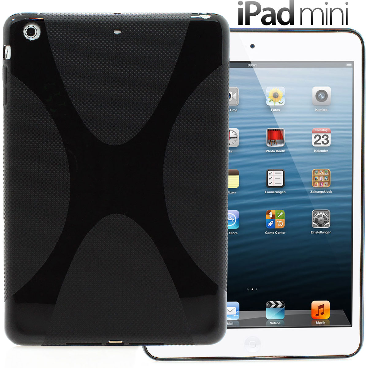Apple iPad Mini TPU X-Style Schutzhülle schwarz 