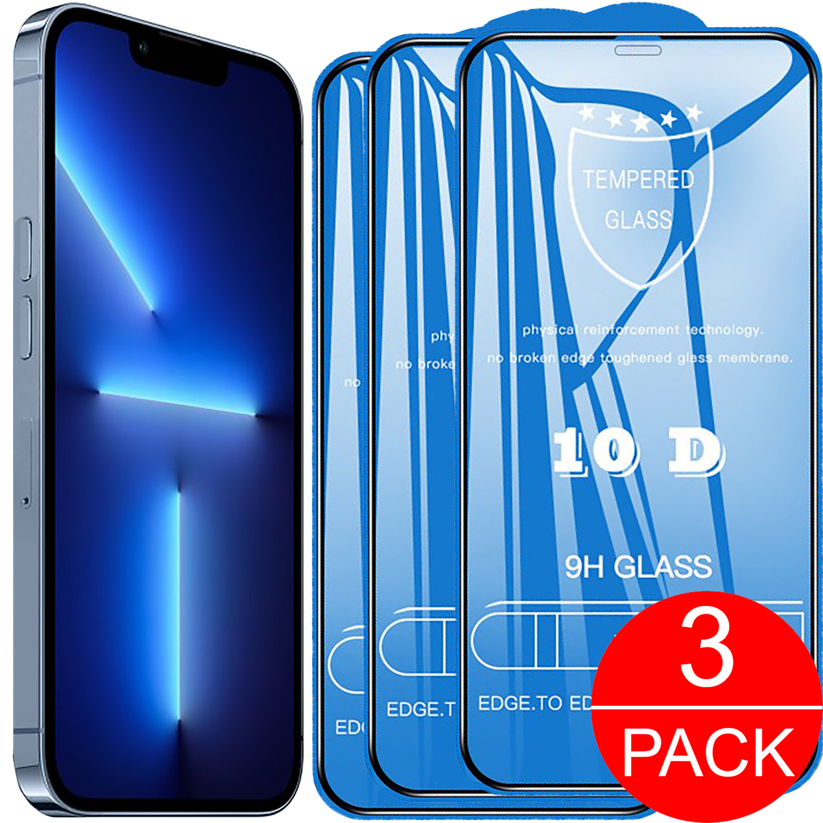 Apple iPhone 13 Pro Max - 3D 0.26mm 9H Schutzglas echt Glas