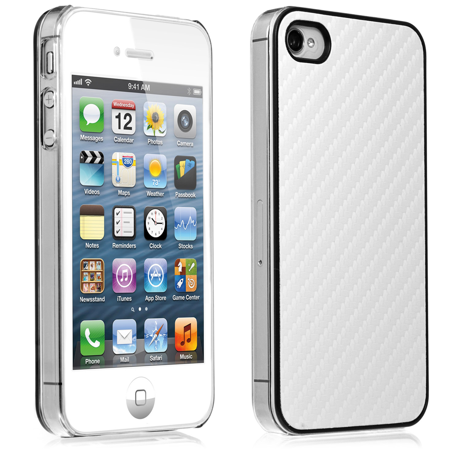 iPhone 4 / 4s Kunststoff Cover Weiss 