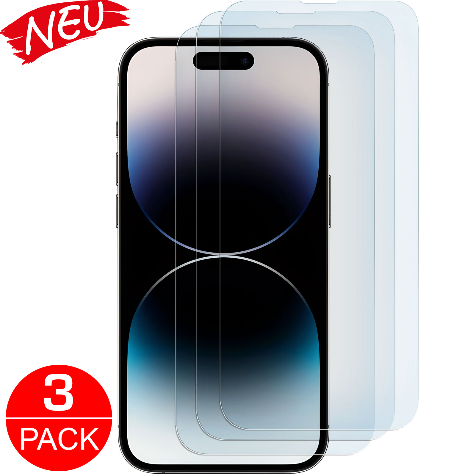 Apple iPhone 14- 3D 0.26mm 9H Schutzglas echt Glas