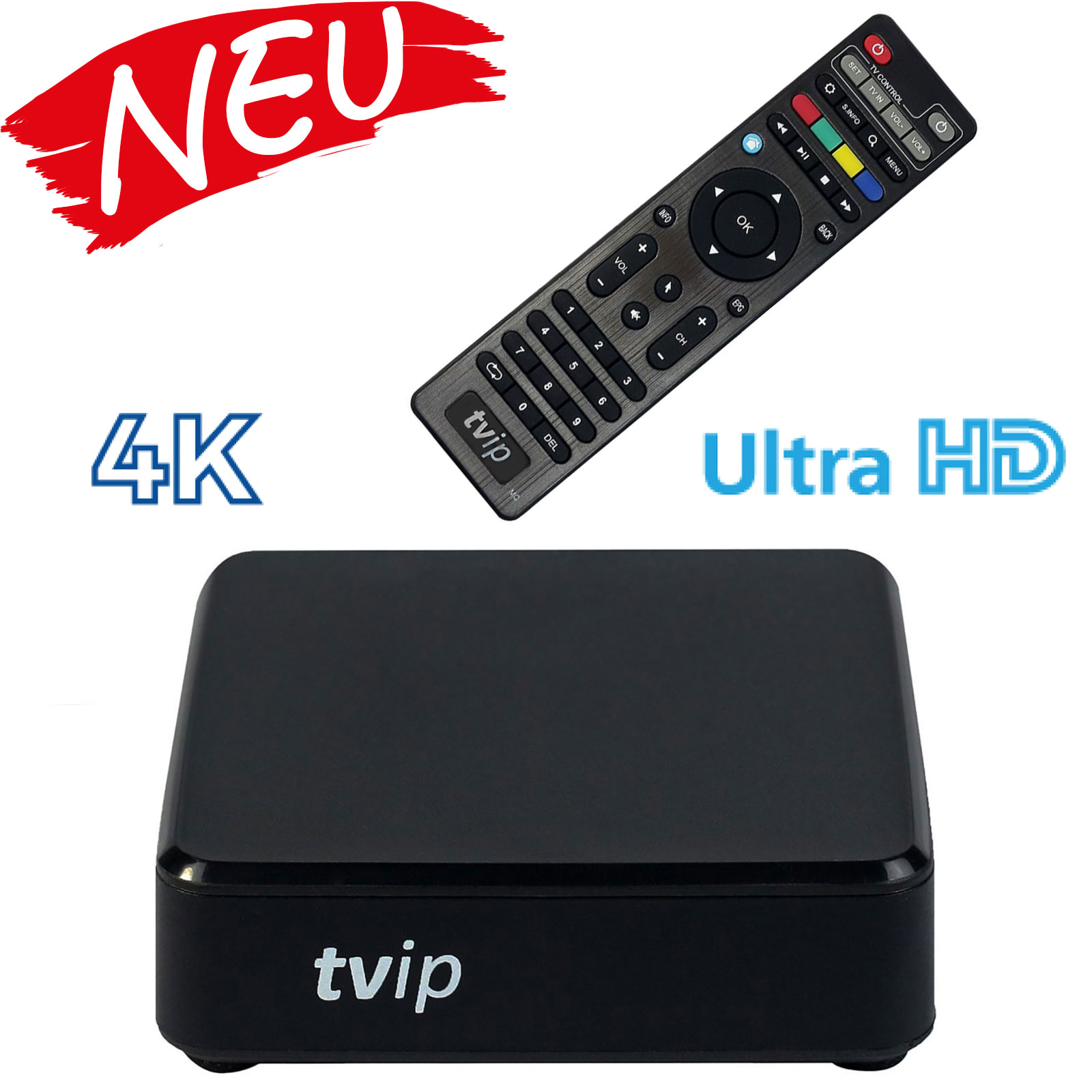 TVIP S-Box v.610 UHD 4K IPTV Receiver H.265/HEVC