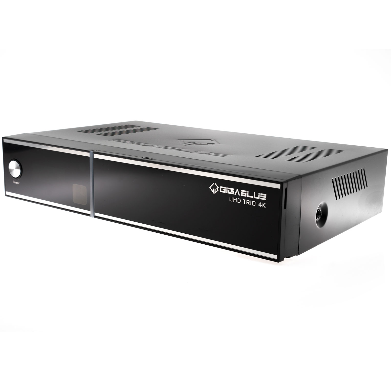 Récepteur Satellite GigaBlue UHD Trio Pro 4K - DVB-S2X/C2/T2, 2160p, PVR, Ports USB, Sans Disque Dur - Compatible Wi-Fi (clé Optionnelle)