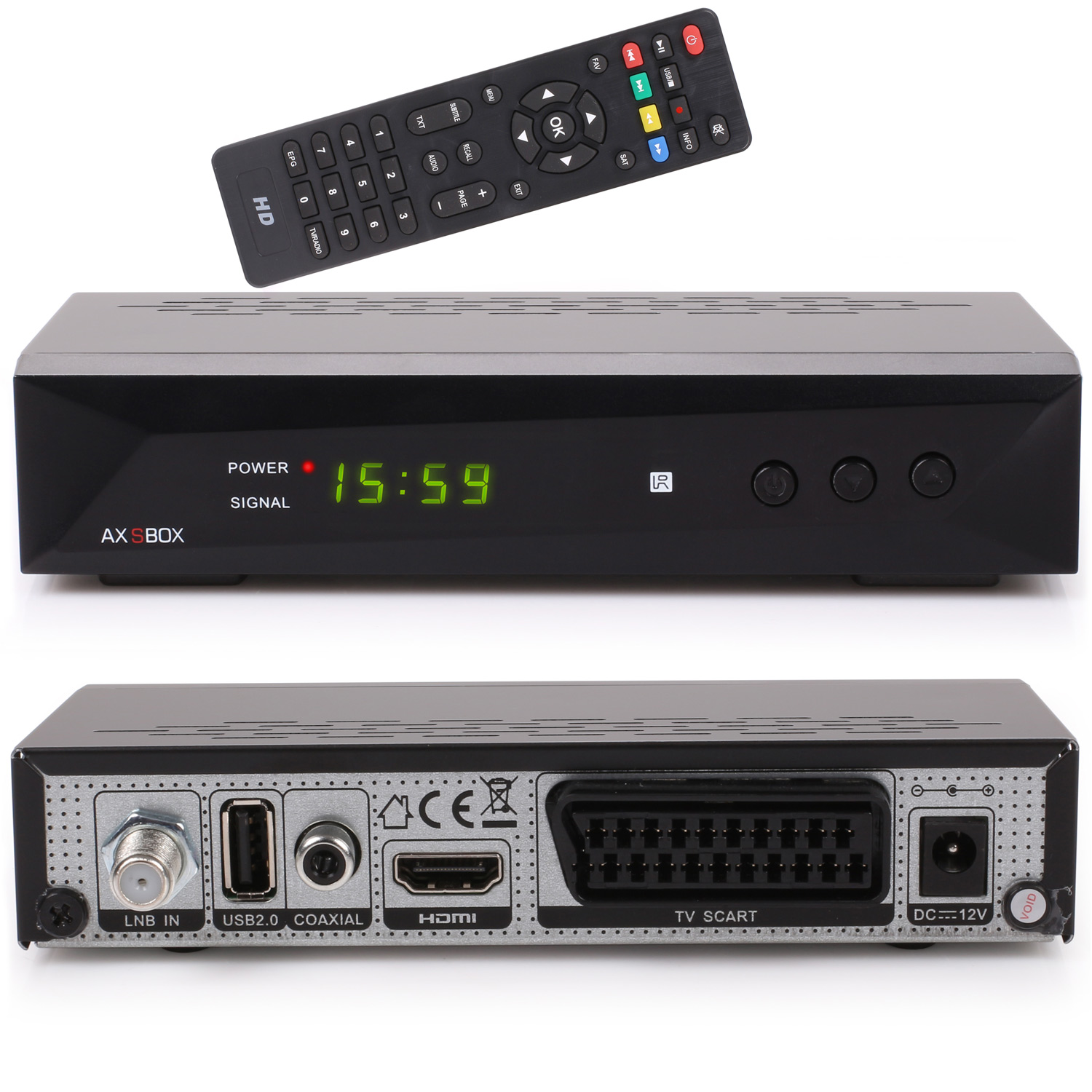 Opticum AX SBOX HD HDTV digitaler Satelliten-Receiver mit Aufnahme Funktion