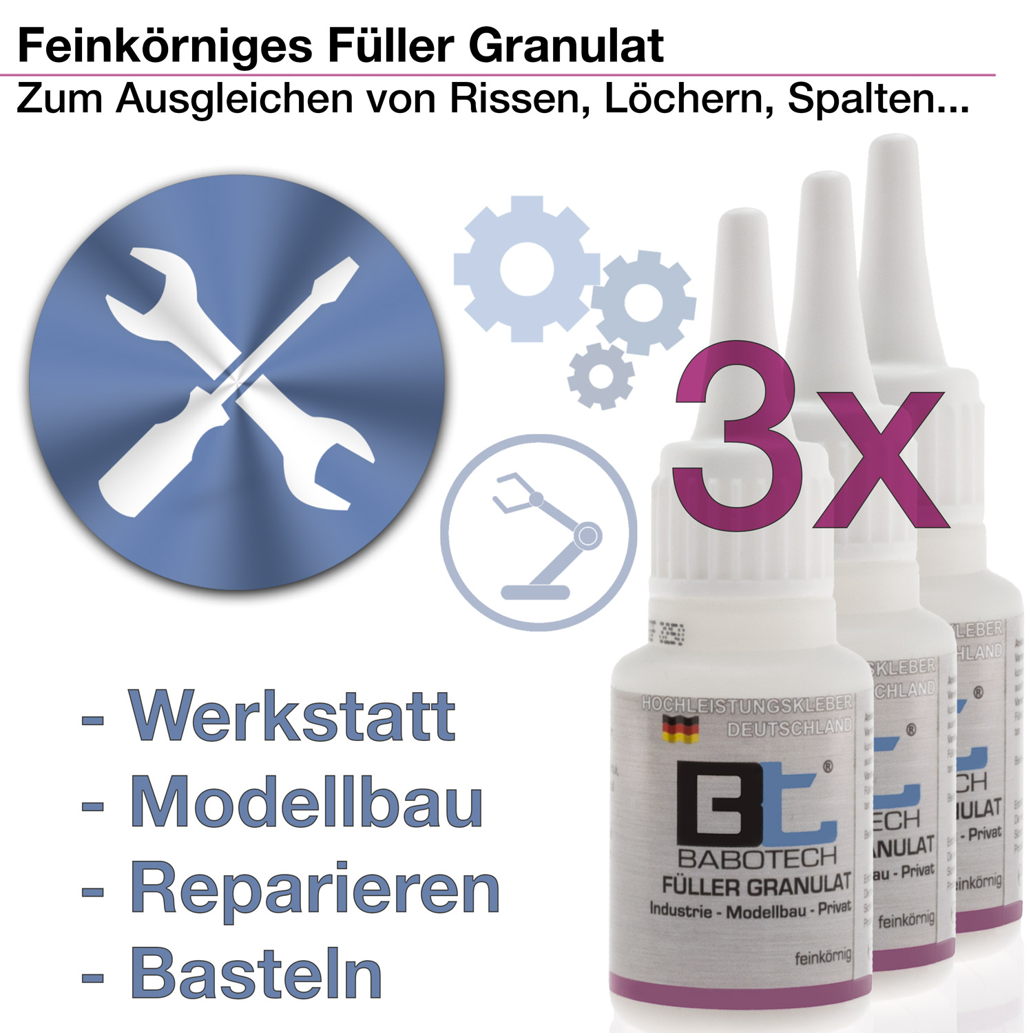 3 x Filler | Standard-Verschluss | 20g