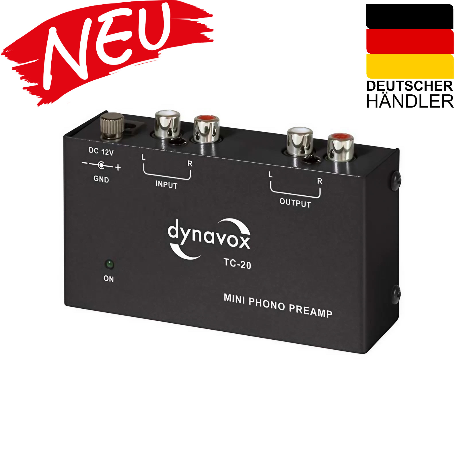 Dynavox TC-750 Profi Phono-Vorverstärker schwarz