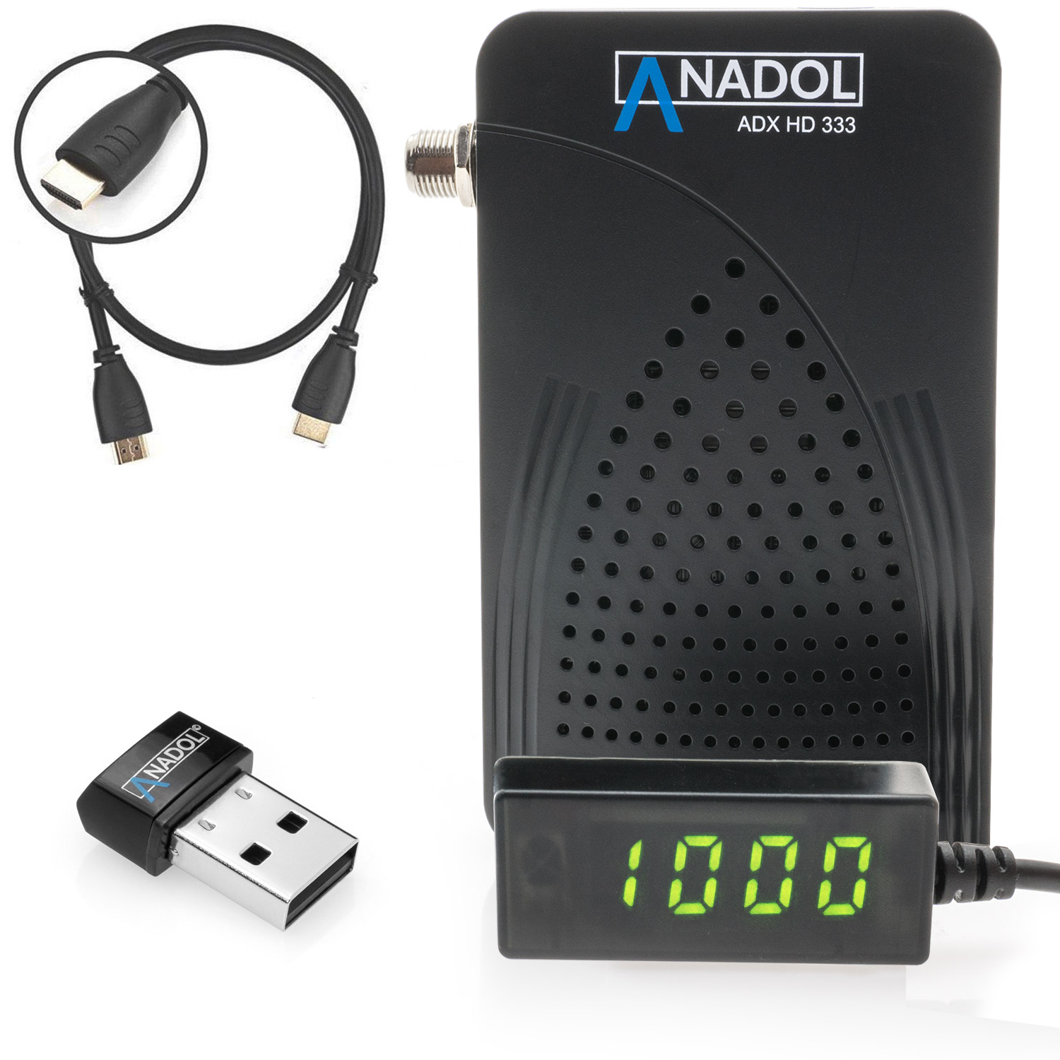Anadol 333 FULL HD DVB-S2 MULTISTREAM FTA SAT RECEIVER USB, YOUTUBE, IPTV