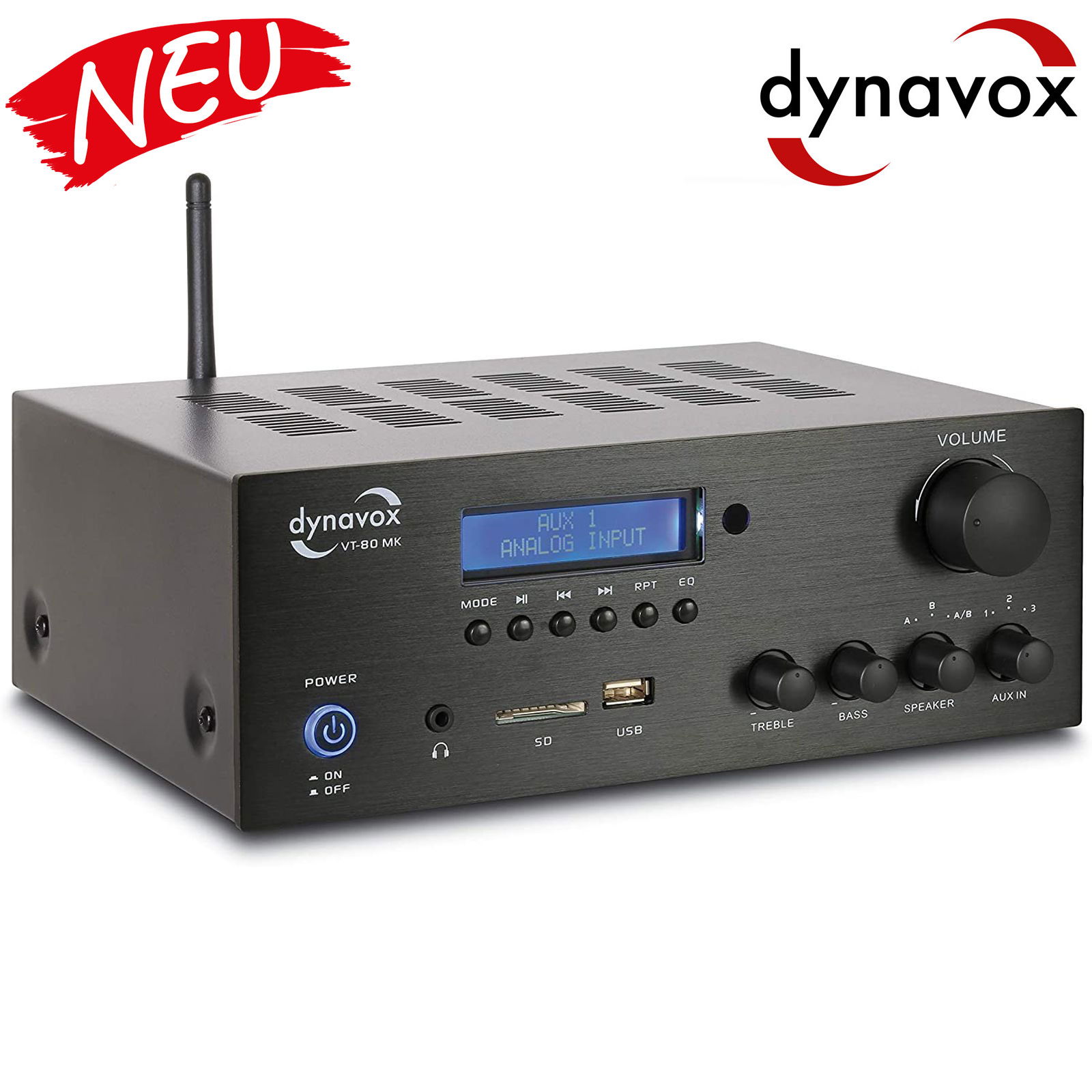 Dynavox Stereo Kompakt-Verstärker VT-80 MK schwarz