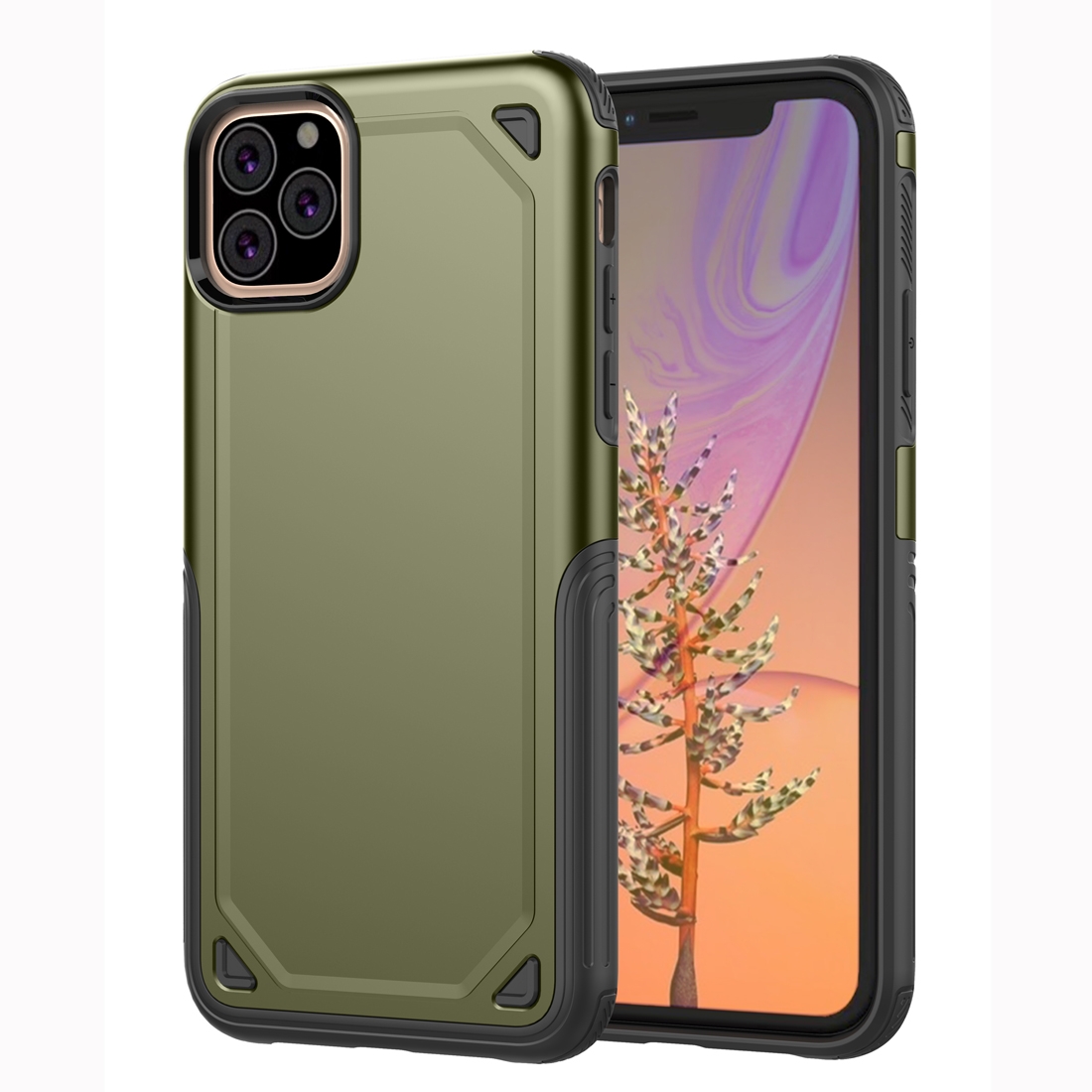 iPhone 11 Pro Stoßfeste, robuste Premiumschutzhülle (Army Green)