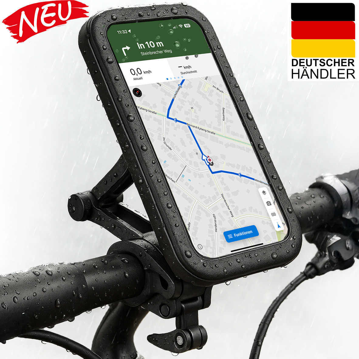 Handyhalterung Fahrrad Universal Smartphone Halterung Bike 360°