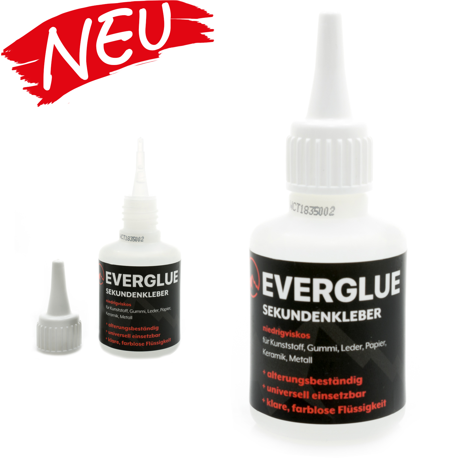Sekundenkleber Cyanacrylat Superkleber 50g UV Protect Flasche dünnflüssig wasserfest schnell trocken