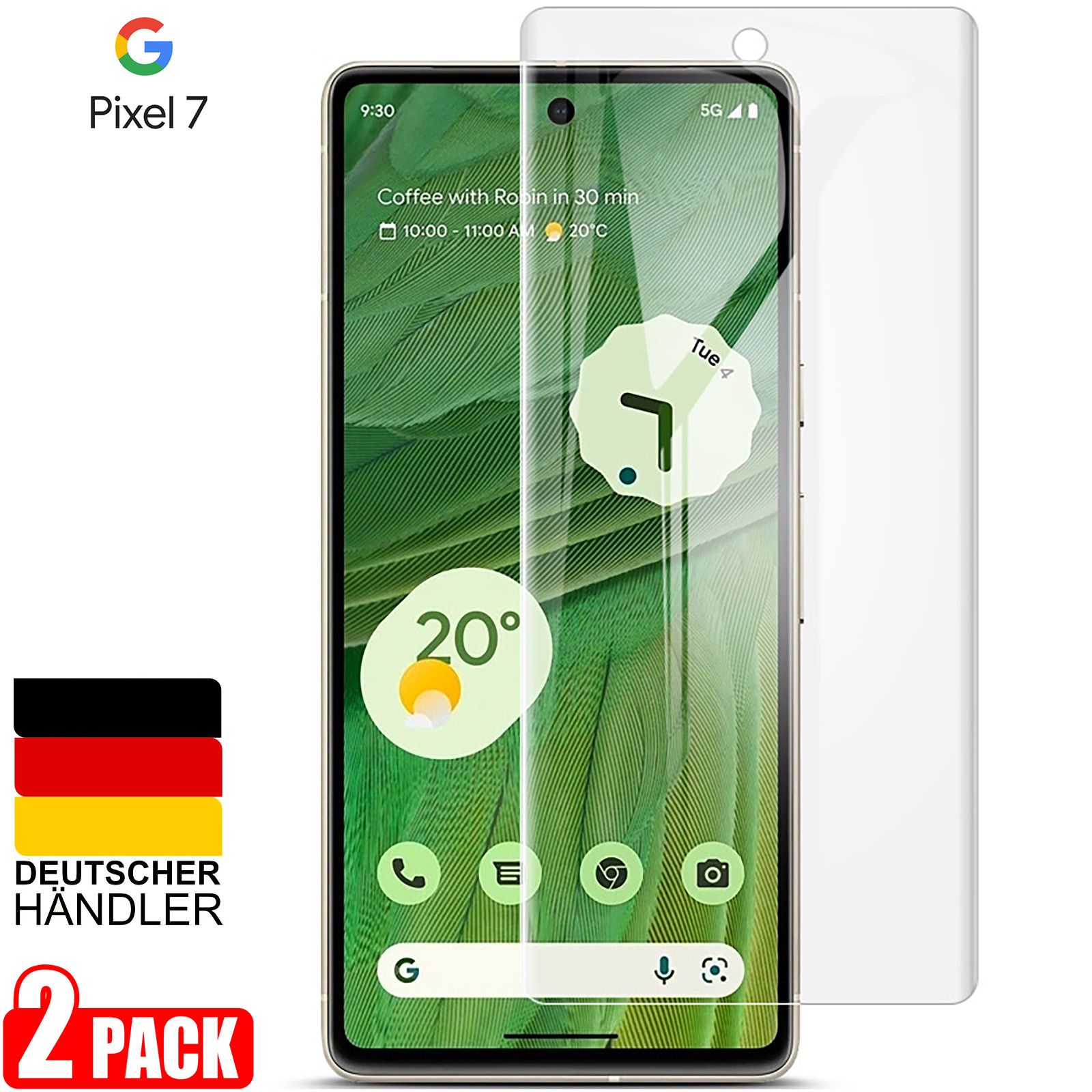 Schutzglas Handy Displayschutz Google Pixel 7