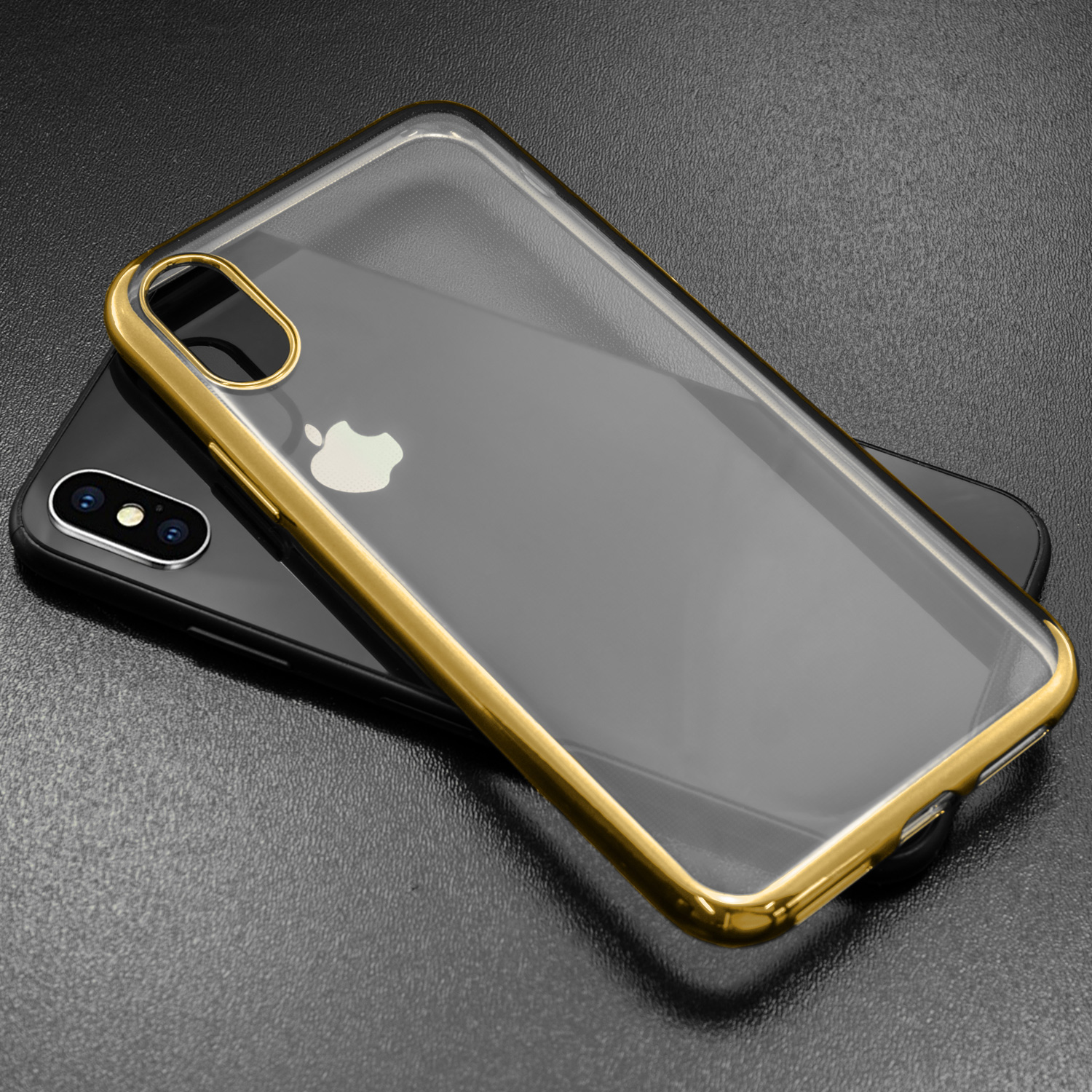 iPhone X Case Silikon TPU Schutzhülle - gold