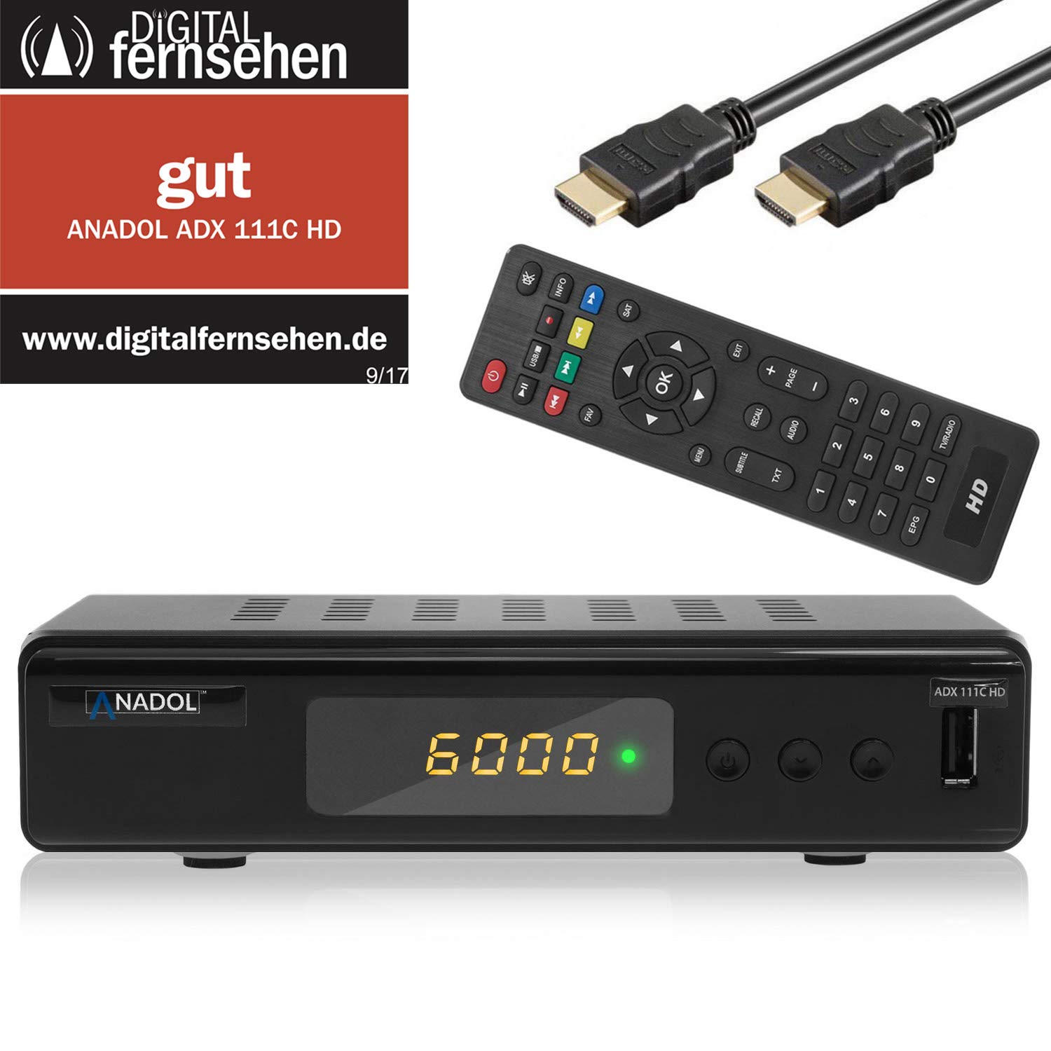 Anadol ADX 111c HD 1080p Kabel DVB-C2 Receiver