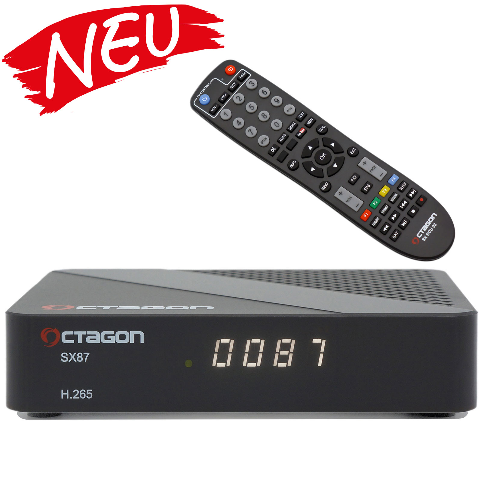 Octagon SX87 WL + SE H265 Multistream HD Kabel Receiver DVB-C/T2