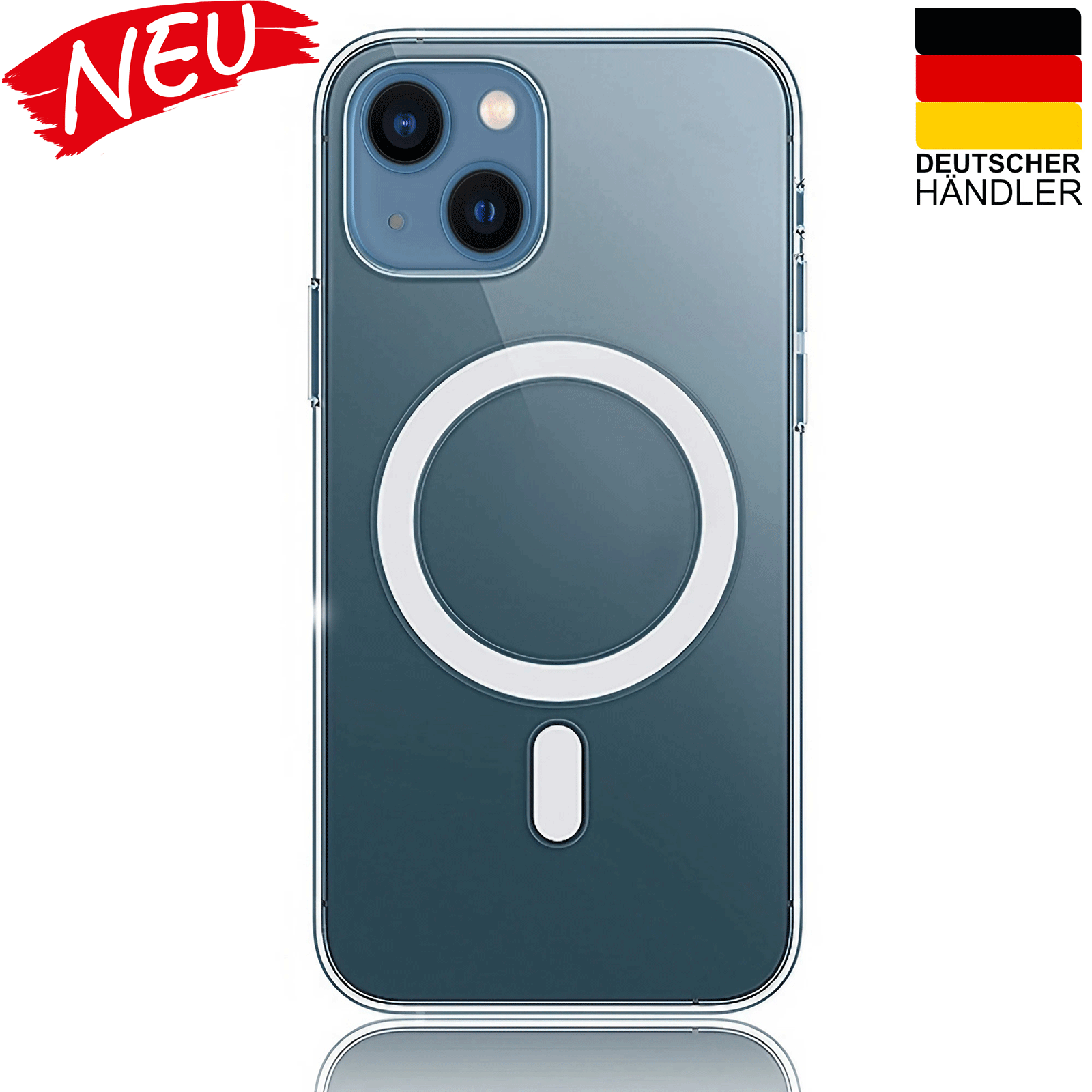 iPhone 15 Hülle Magsafe Silikon Schutzhülle magnetisch transparent XAIOX