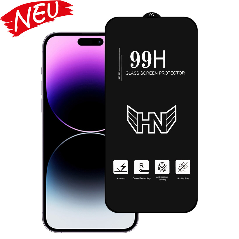 Schutzfolie iPhone 15 Full Screen Tempered Glass