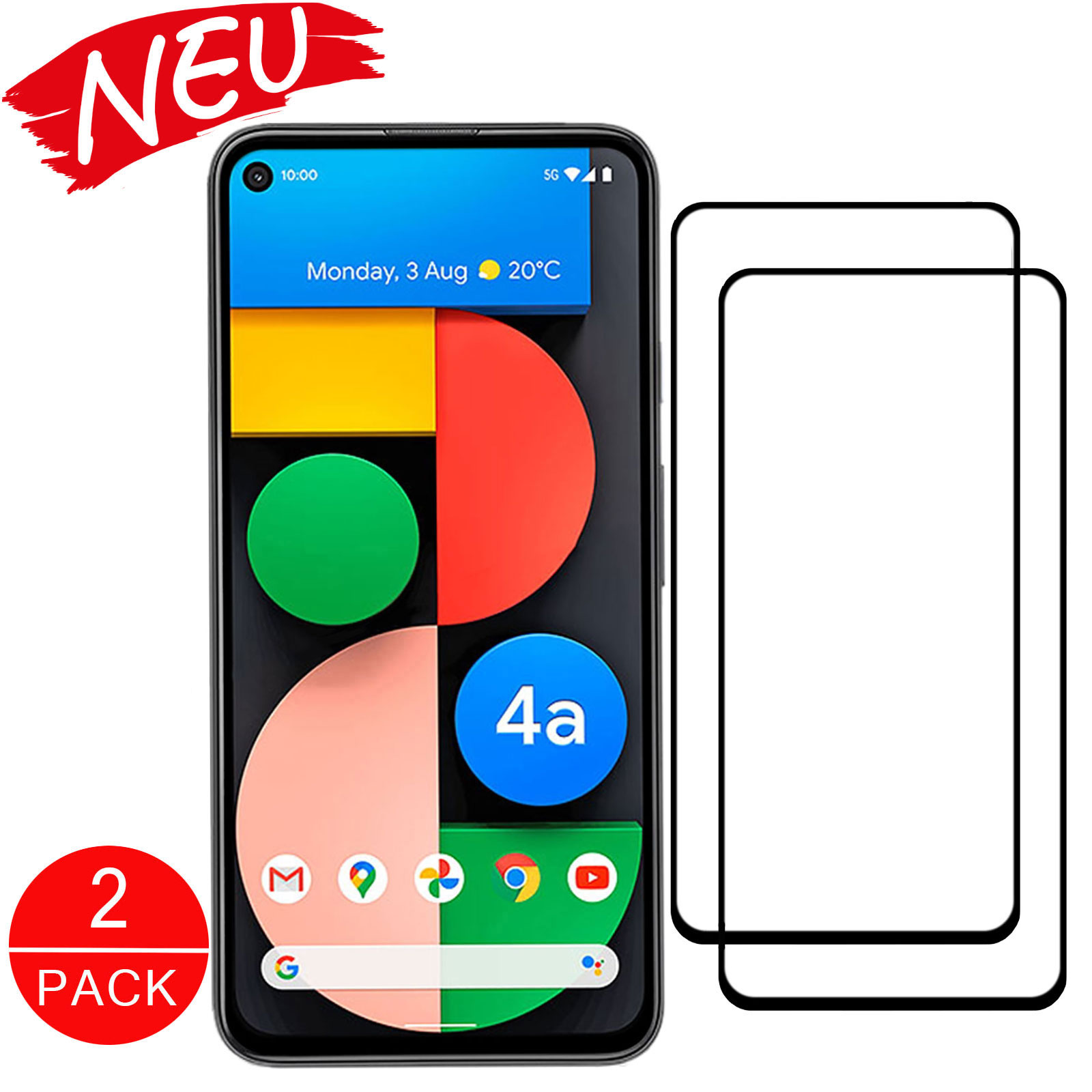 Schutzglas Handy Displayschutz Google Pixel 4a