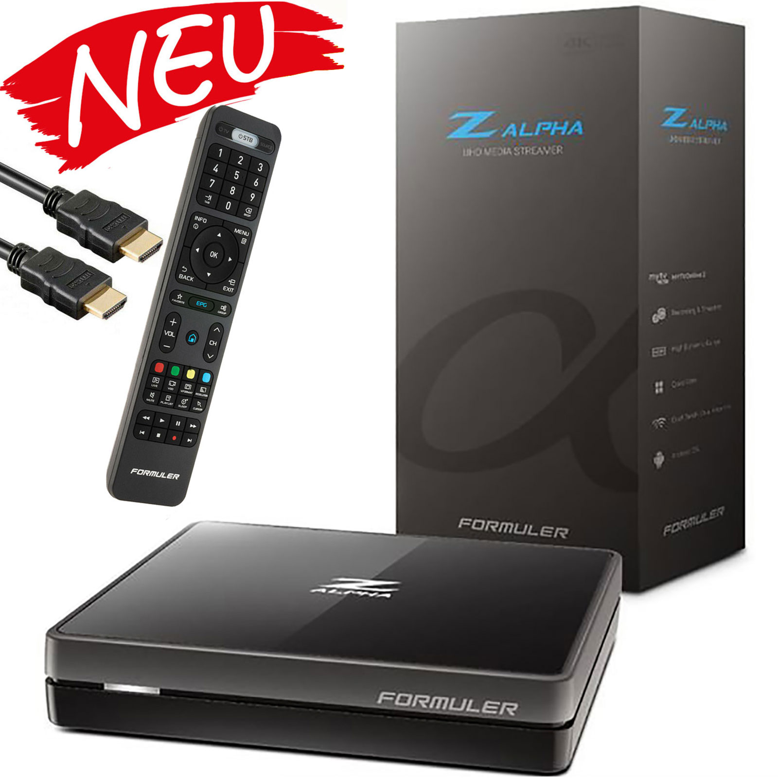 Formuler Z Alpha 4K Android Media Player Internet Streamer 5 GHz schwarz