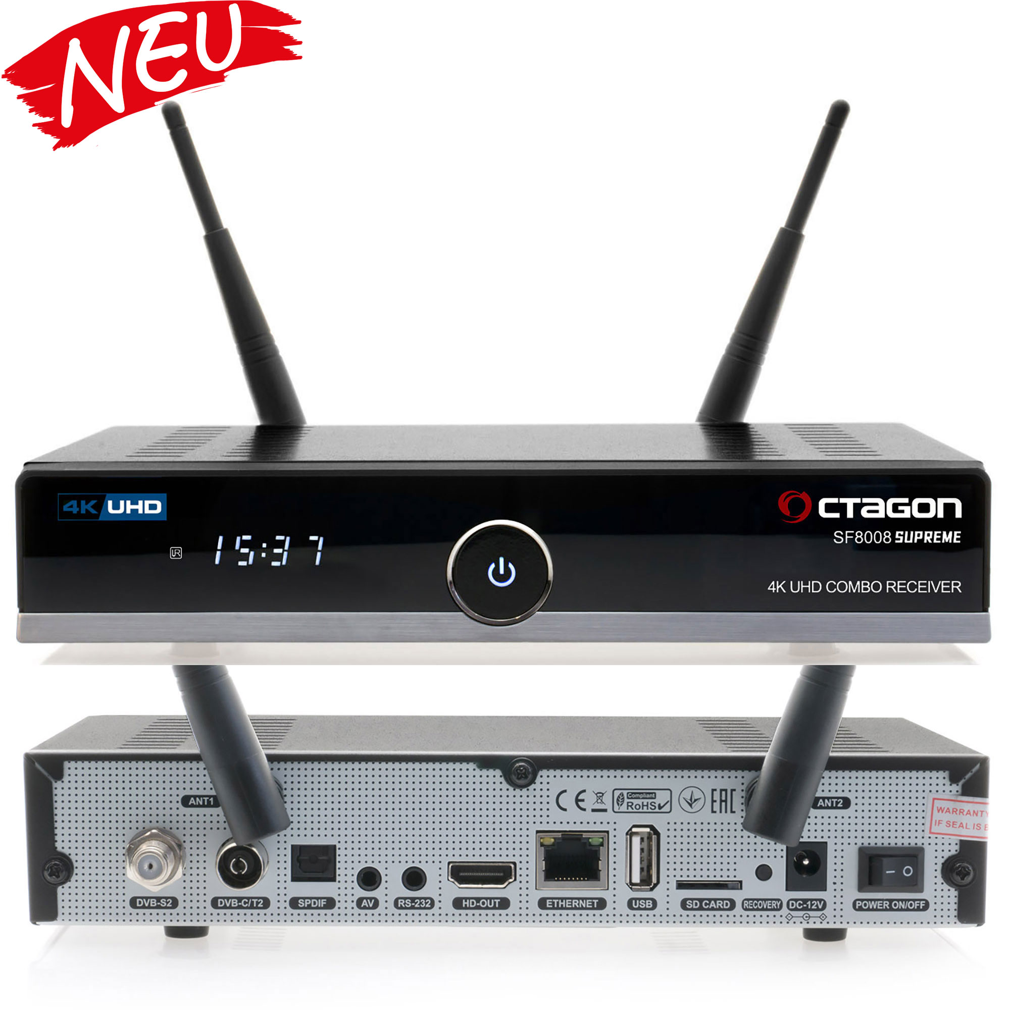Octagon SF8008 V3 Supreme UHD 4K Combo-Receiver