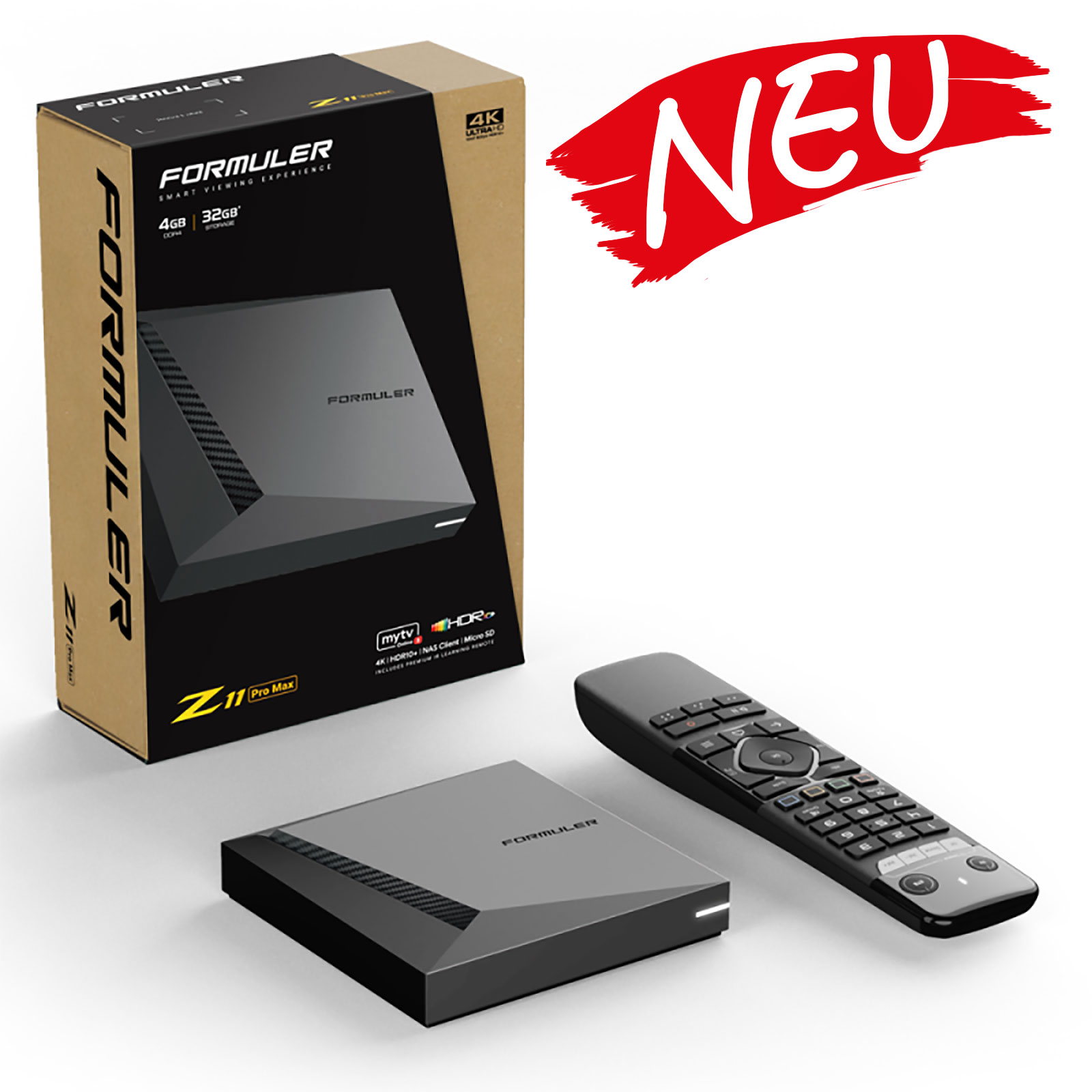 Formuler Z11 4K Android 10 OTT Medien-Streamer 4 GB RAM 32 GB Flash, Dual Wlan