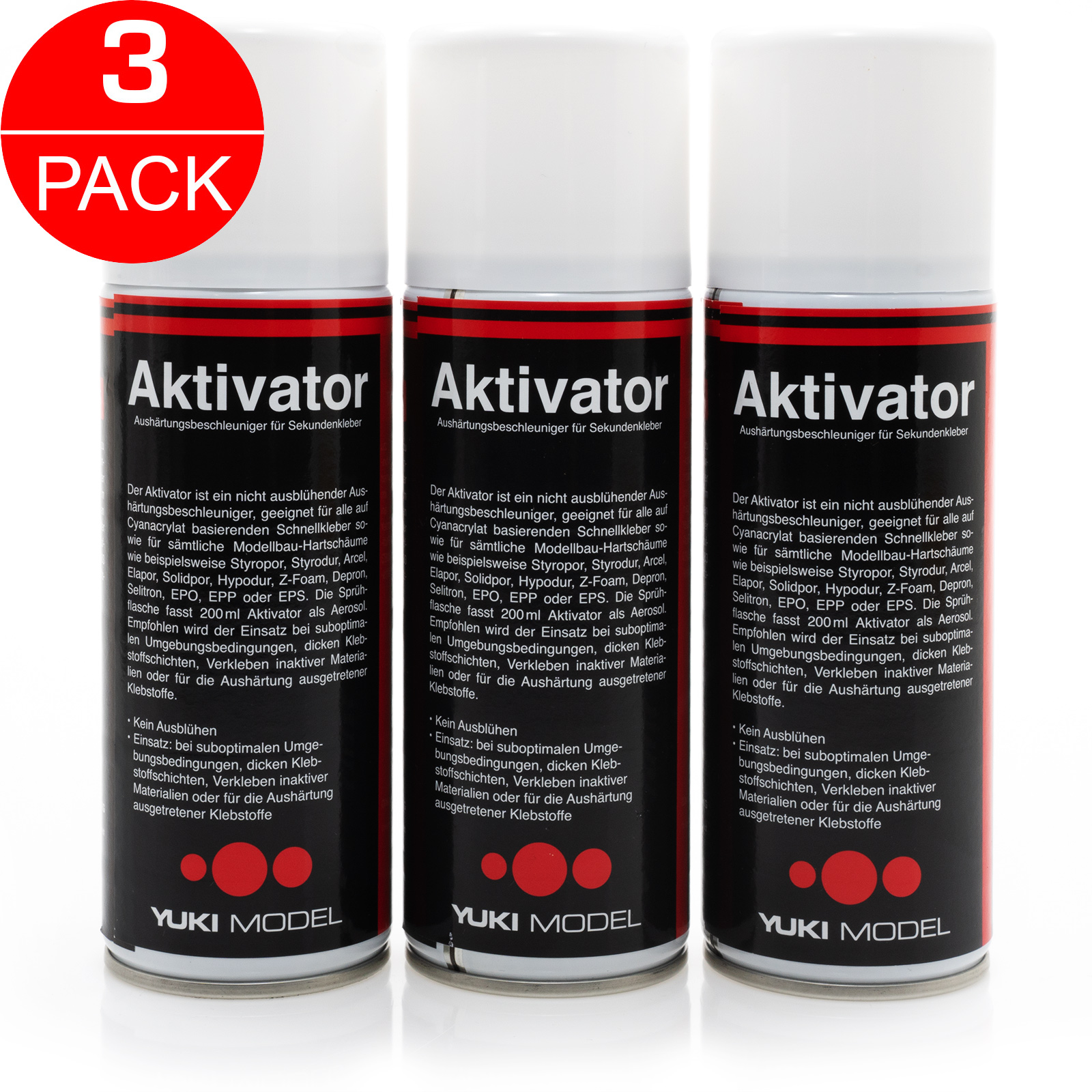 Aktivator Spray Sekundenkleber für Cyanacrylat 200ml Spraydose