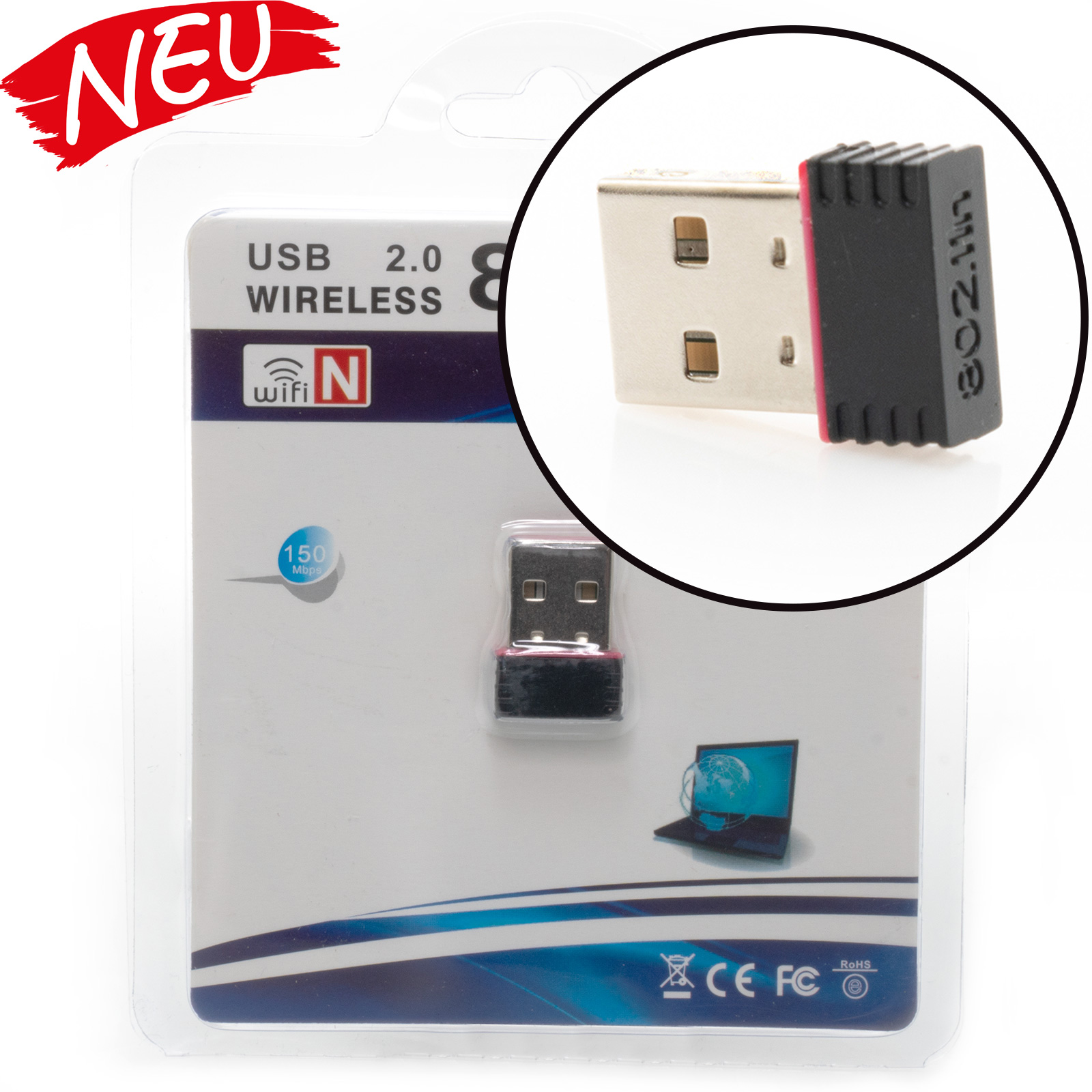 WLAN Wifi Stick 150 Mbit für Anadol 222s