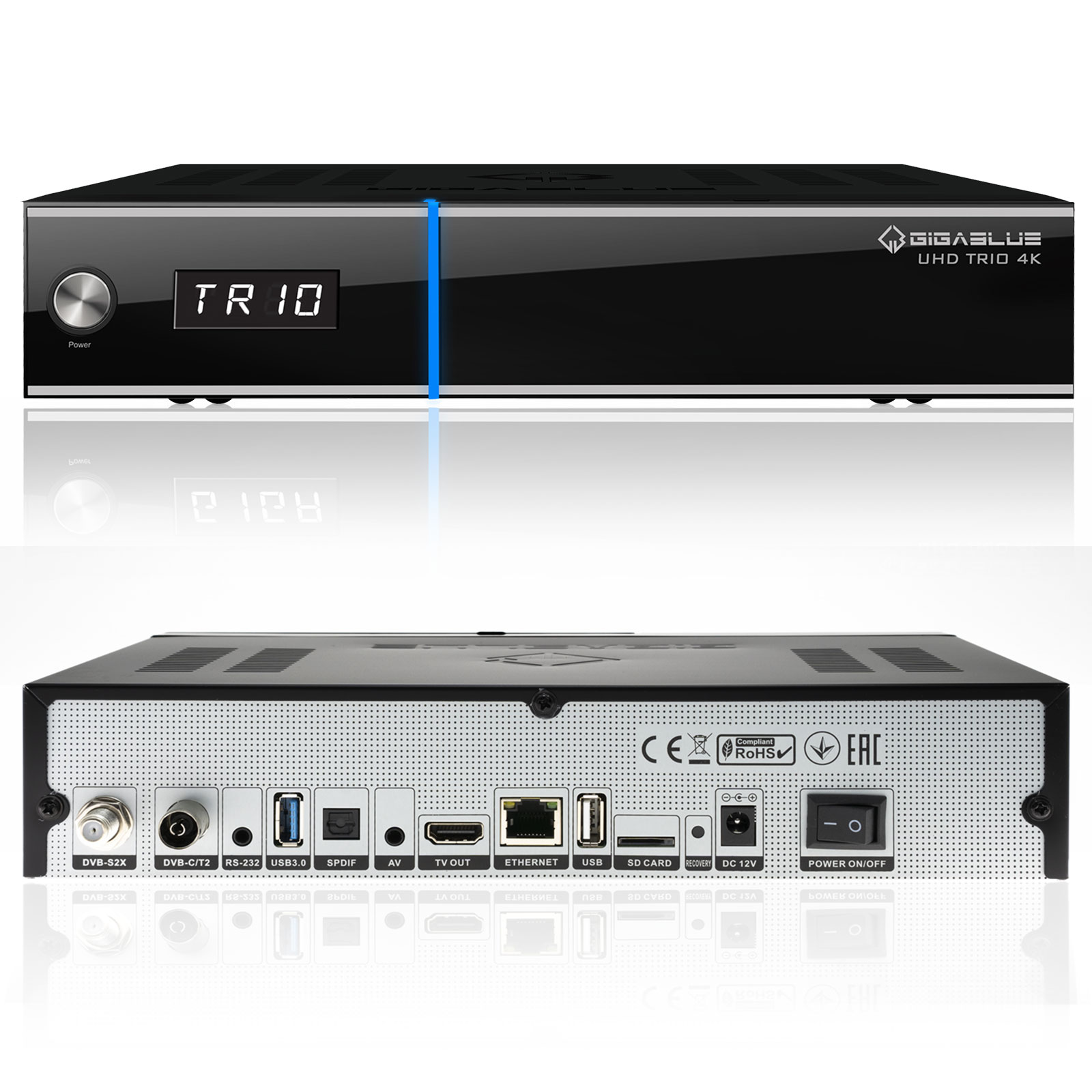 Gigablue UHD Trio 4K Box SAT-Receiver DVB-S2x DVB-C2 DVB-T2