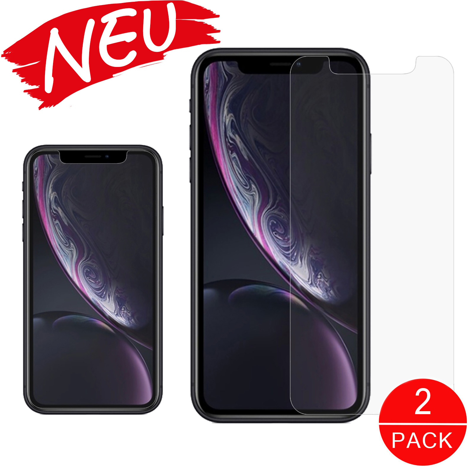 2x Displayschutzfolie iPhone XR