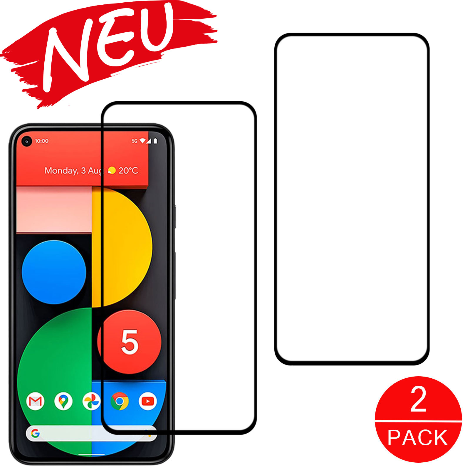 Schutzglas Handy Displayschutz Google Pixel 5