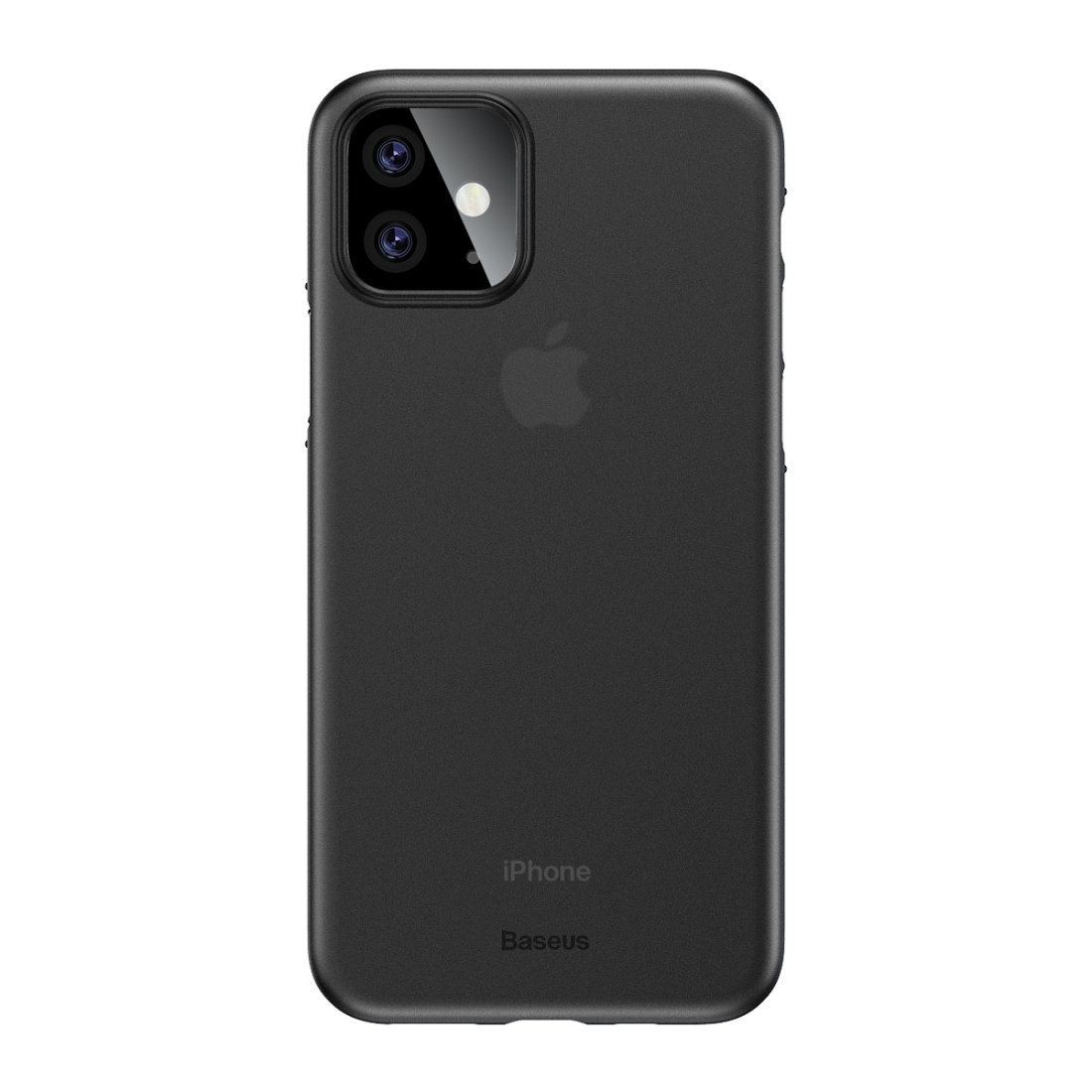 iPhone 11 Baseus Wing Ultra-dünne mattierte PP-Hülle (Transparent Schwarz)