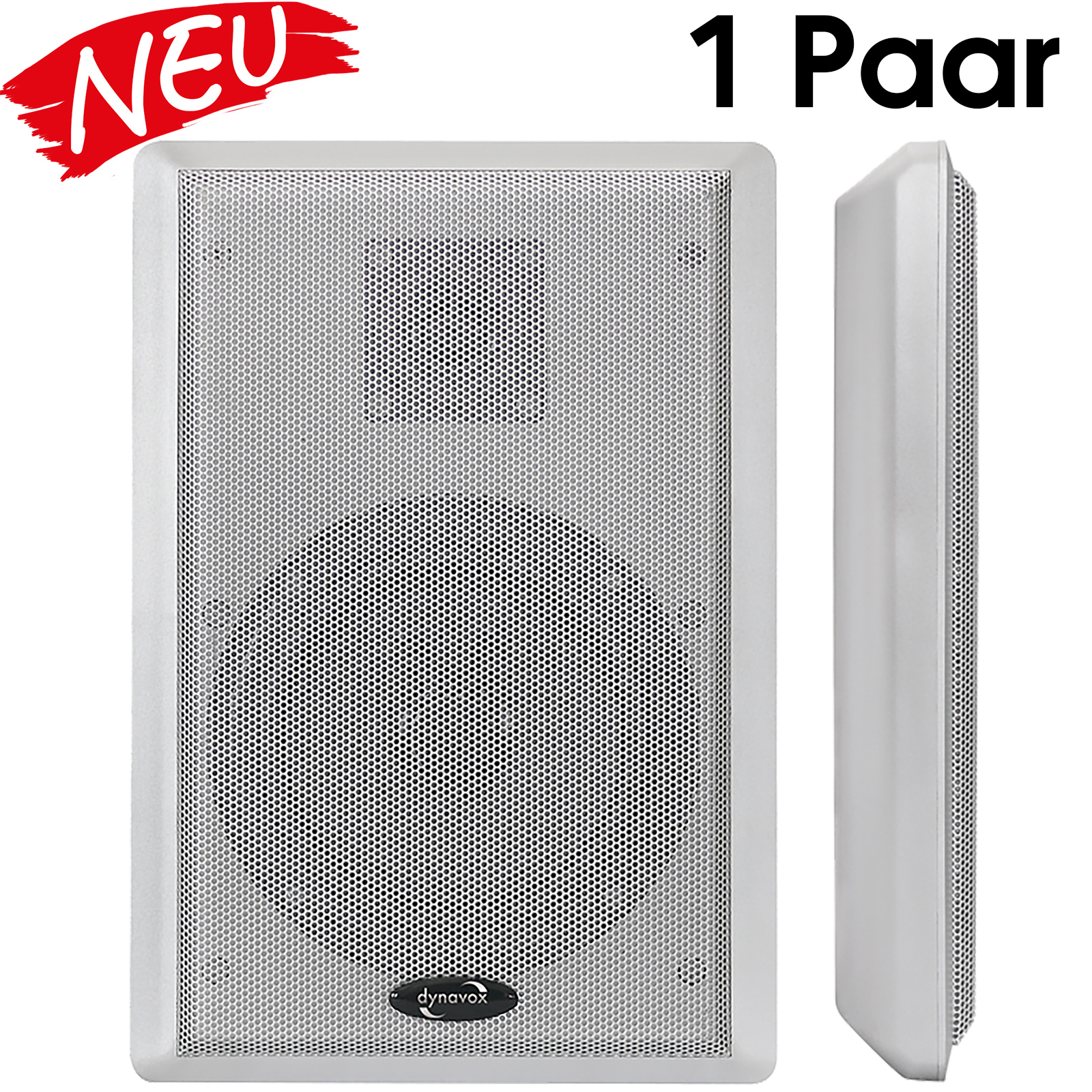 Dynavox WS-502 Flatpanelspeaker Lautsprecher SILBER