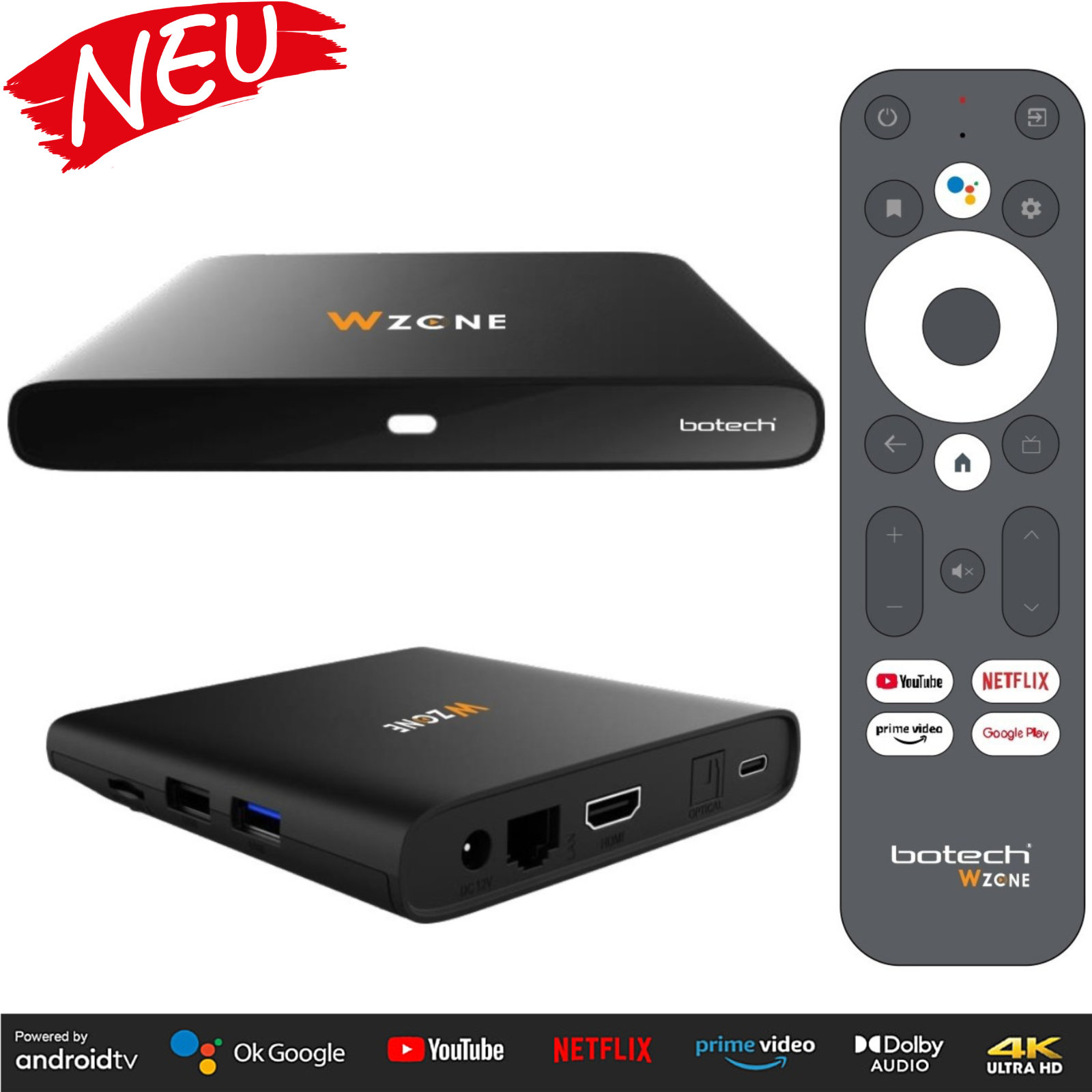 Botech WZONE 4K ANDROID 10 TV Box