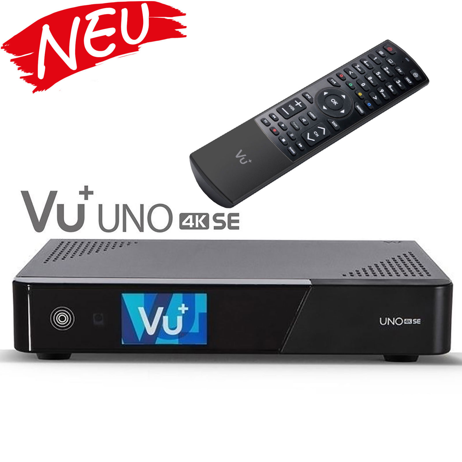 VU+ Uno 4K SE 1x DVB-S2X FBC Twin Tuner PVR ready Linux Receiver UHD 2160p