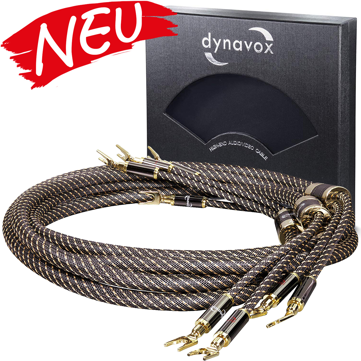 Dynavox Premium Lautsprecherkabel 4 x 4mm2