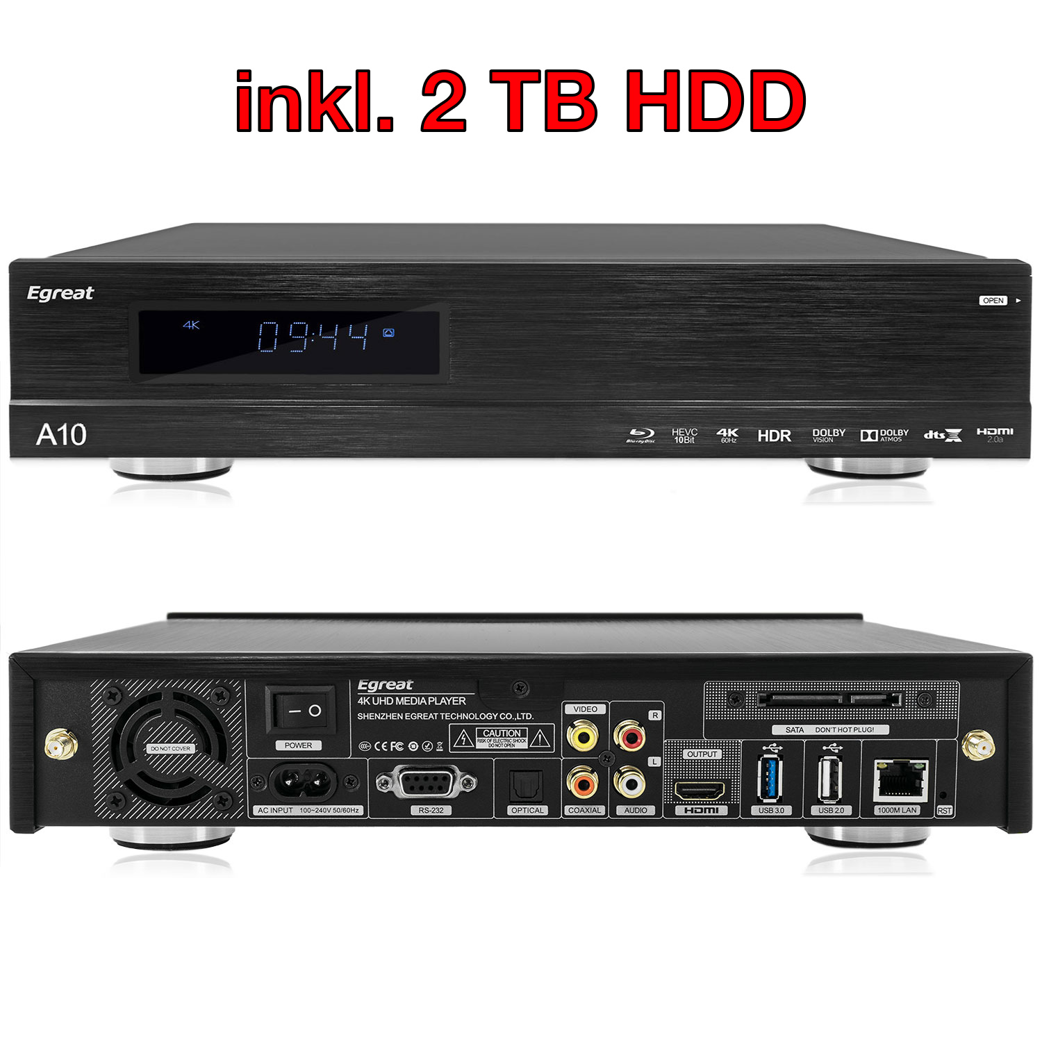 Egreat A10 - 4k Android Mini PC Mediaplayer