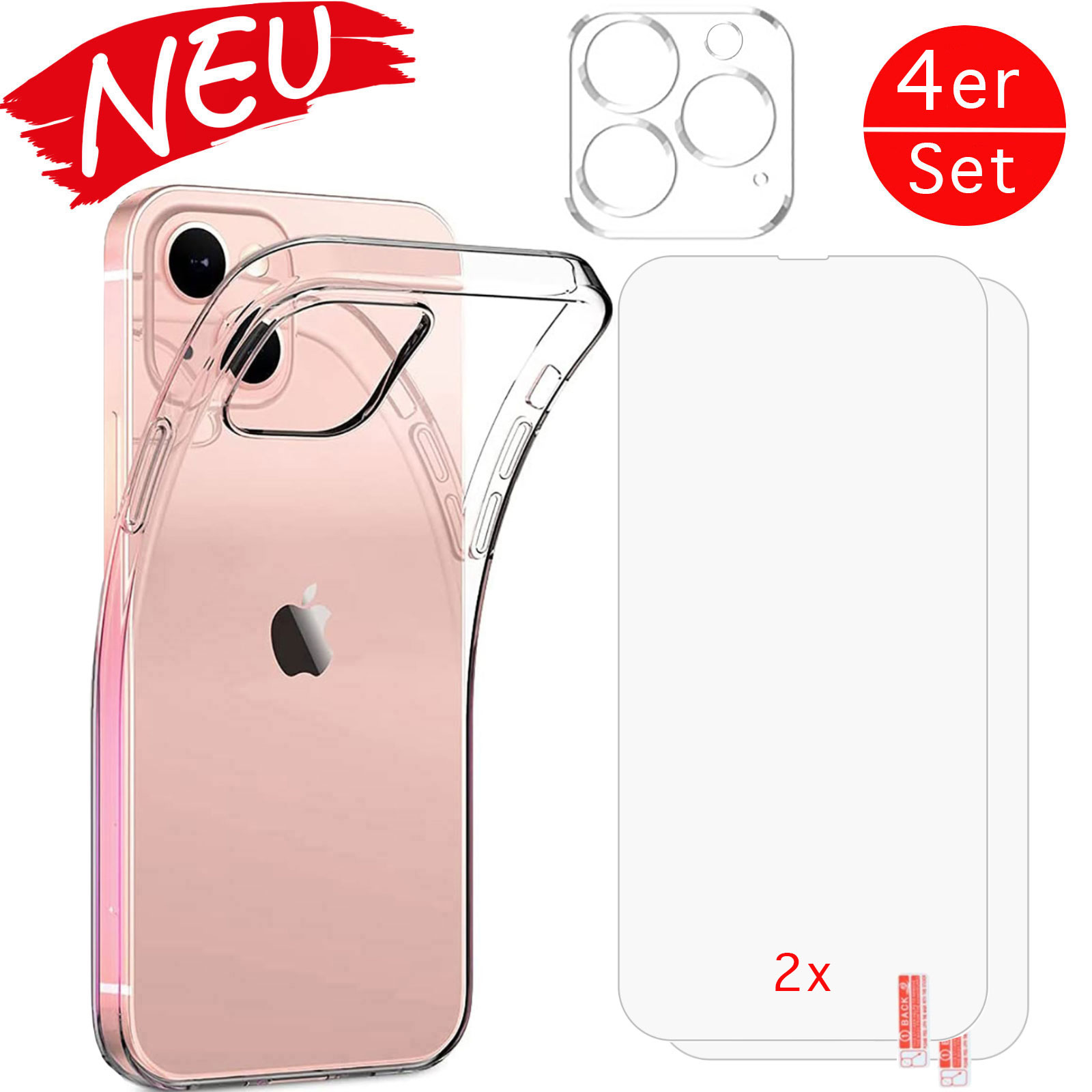 Apple iPhone 14- 3D 0.26mm 9H Schutzglas echt Glas