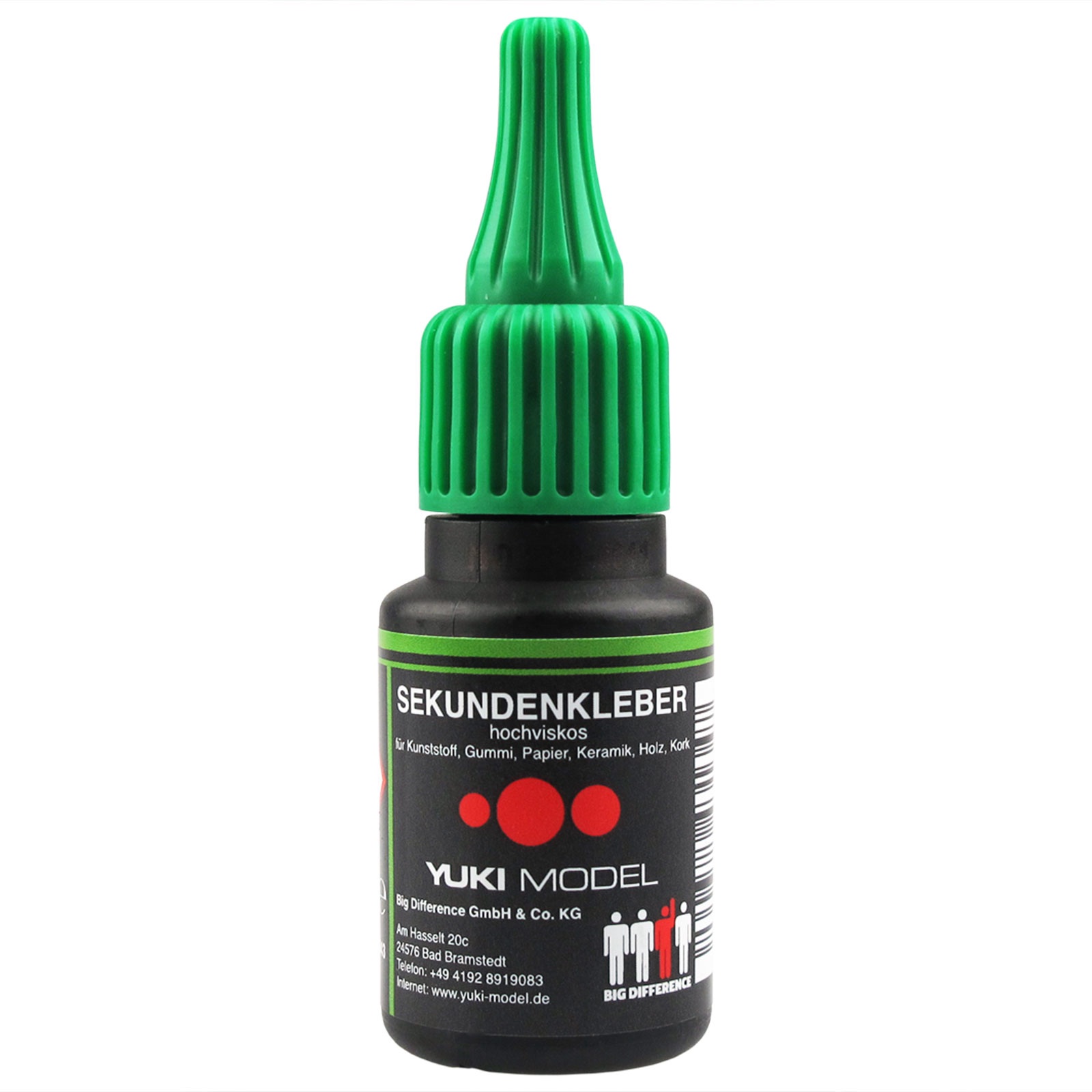 Sekundenkleber Cyanacrylat Superkleber 20g UV Protect Flasche dickflüssig wasserfest schnell trocken