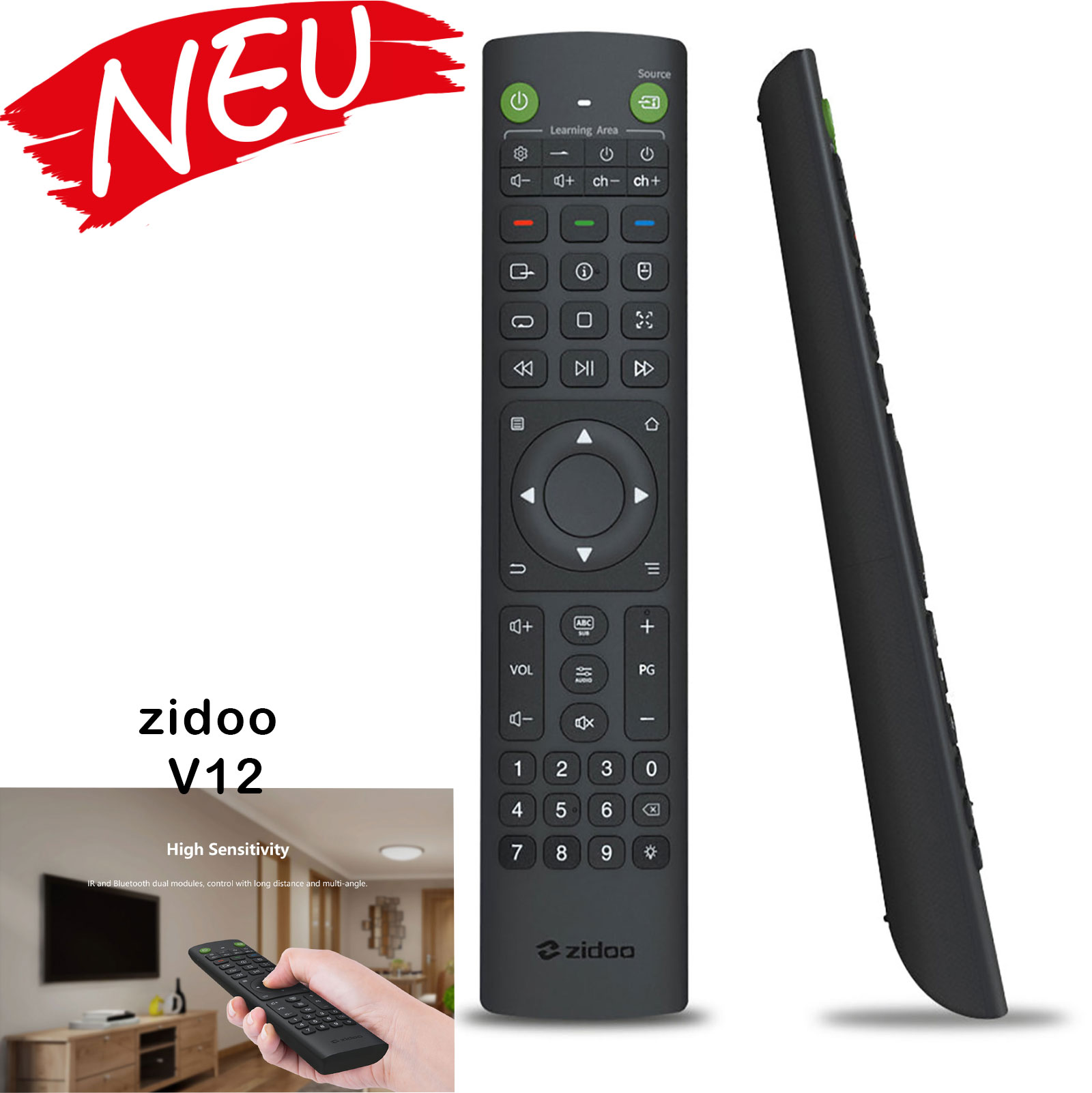 Zidoo Fernbedieung V12