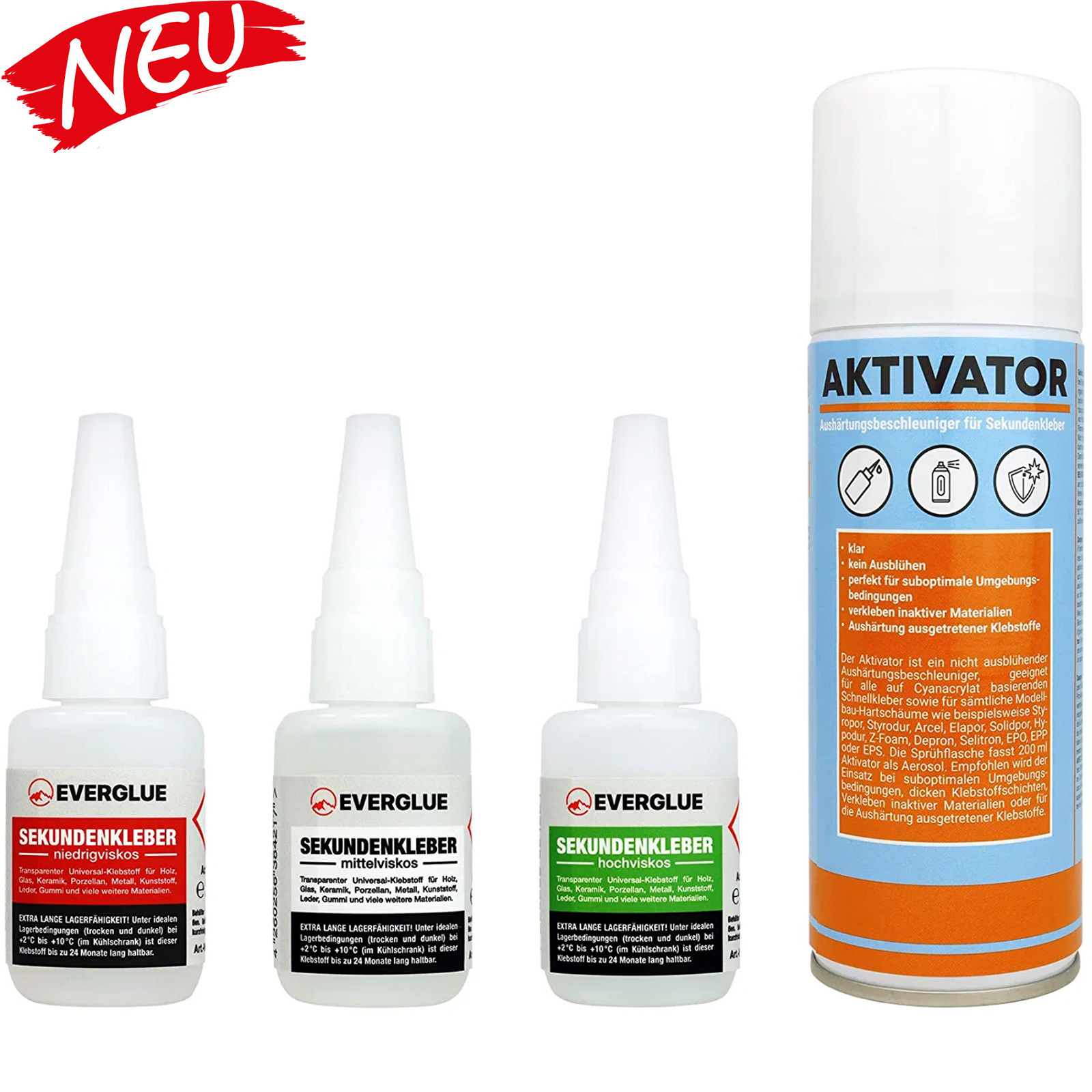 Sekundenkleber Cyanacrylat Superkleber 20g  Flasche dünnflüssig wasserfest schnell trocken