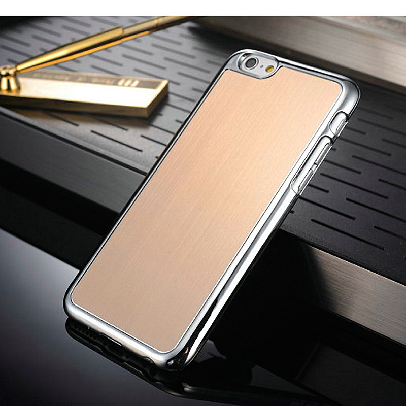 iPhone 6 Alu Schutzhülle gebürstet - gold