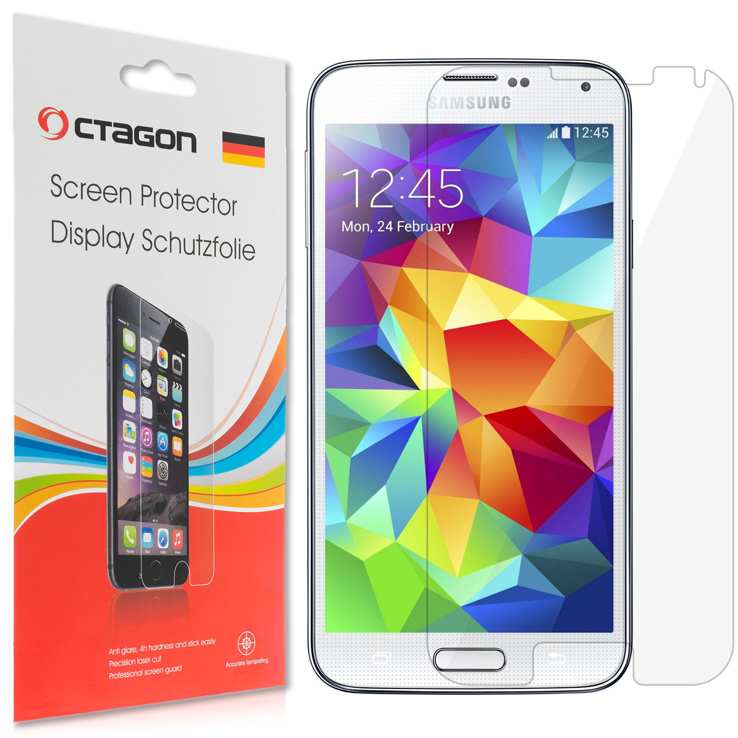 1x OCTAGON Display Schutzfolie für Samsung Galaxy S5 KLAR