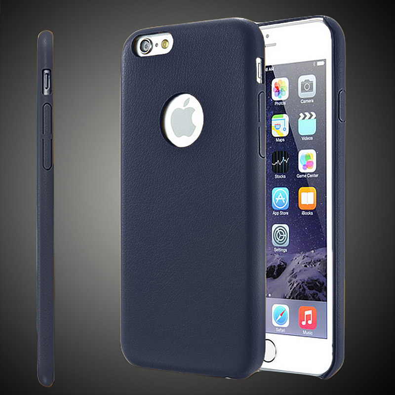iPhone 6 Plus Ultra Dünn CaseMe Weich Kunst-Leder Hülle in blau 