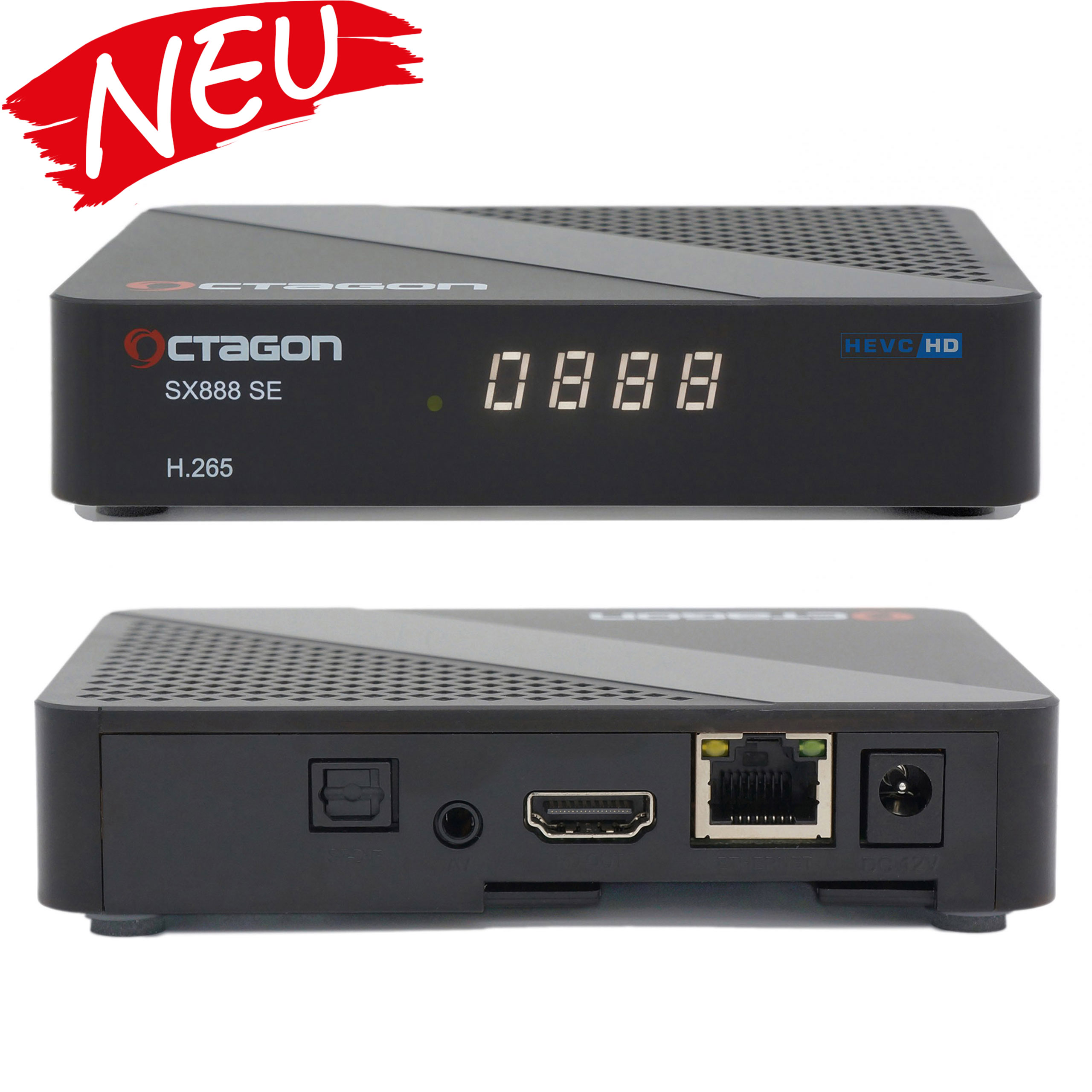 OCTAGON SX888 SE V2 HD H.265 IP Receiver