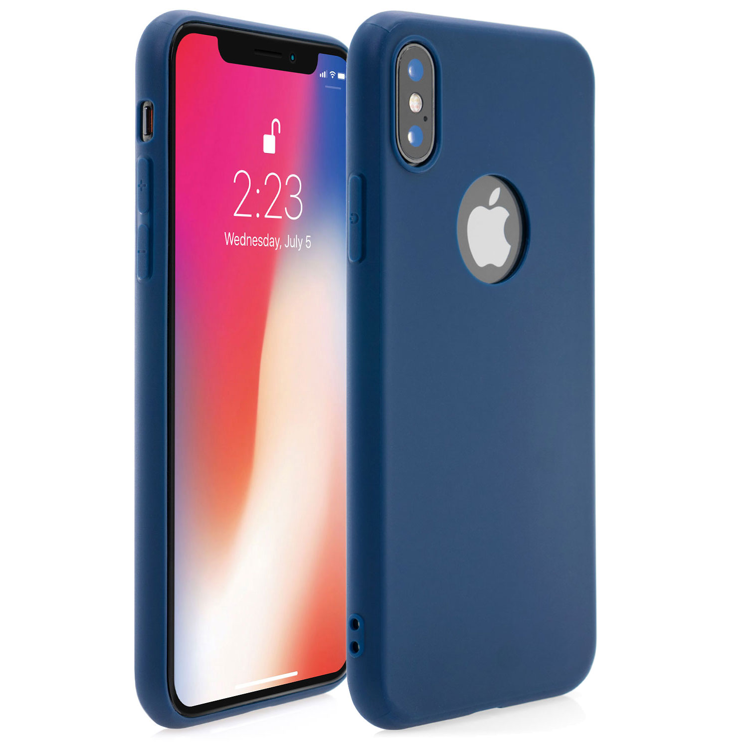 iPhone X TPU Schutz Hülle Silikon - blau